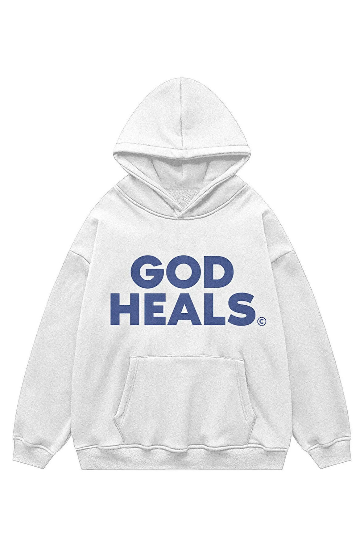 Unisex God Heals Kapşonlu Sweatshirt Hoodie