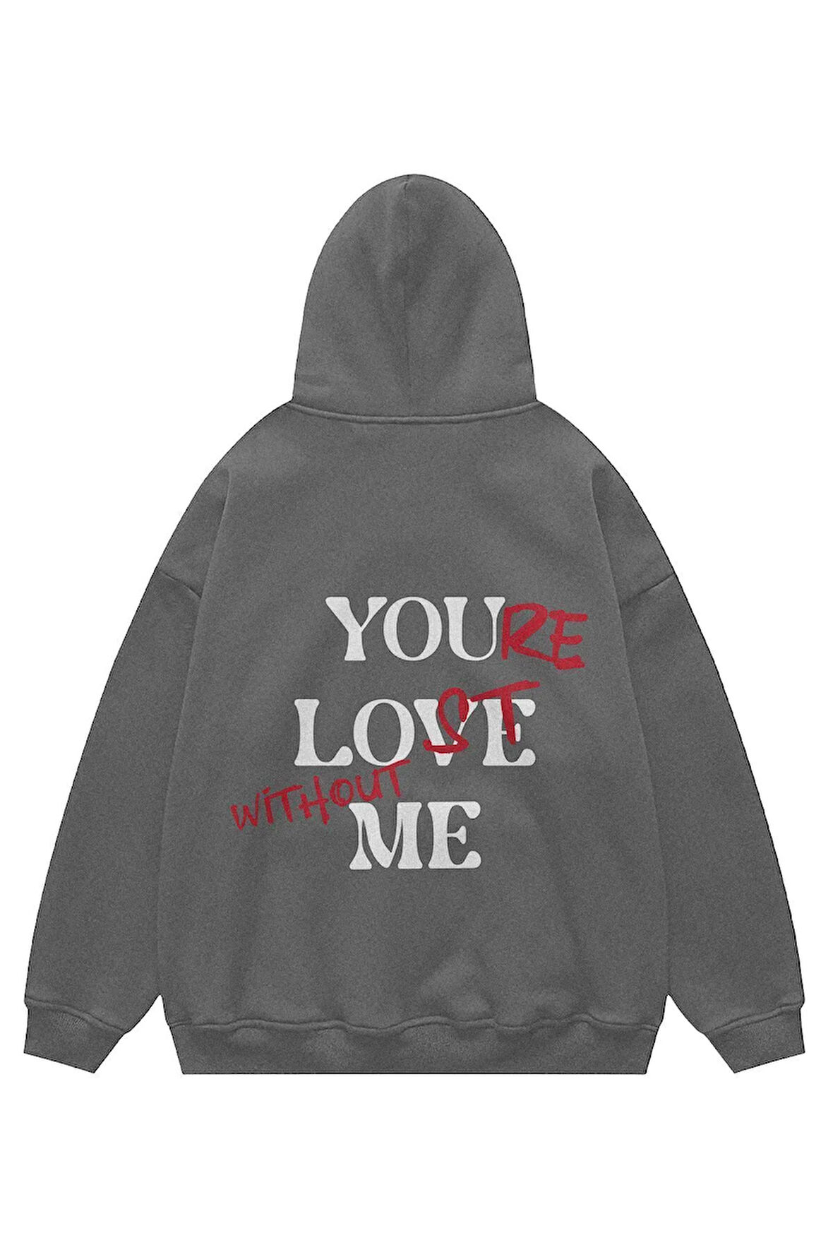 Unisex You Love Me Kapşonlu Sweatshirt Hoodie