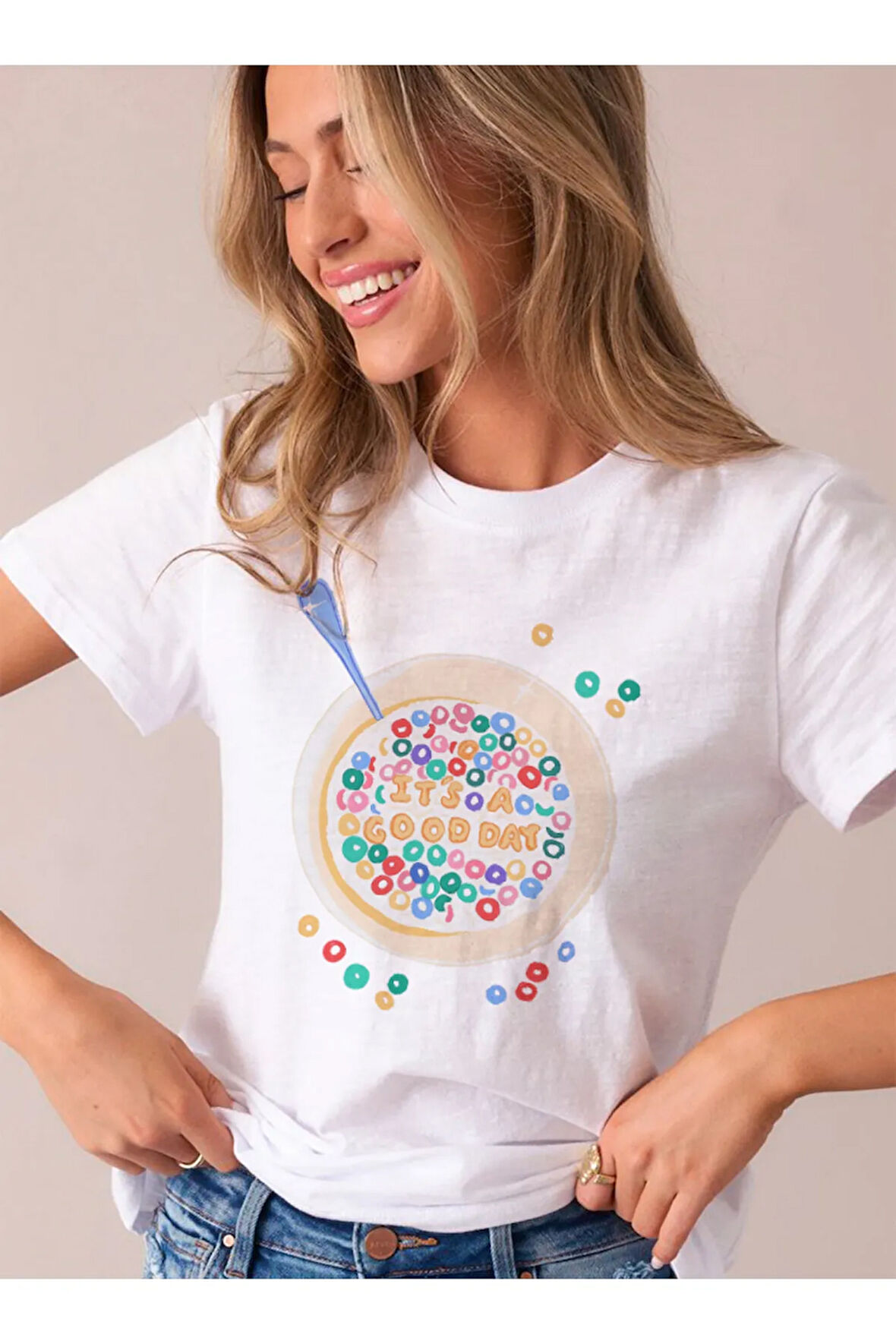 It's a good day Bisiklet Yaka Basic Trend Kadın T-shirt