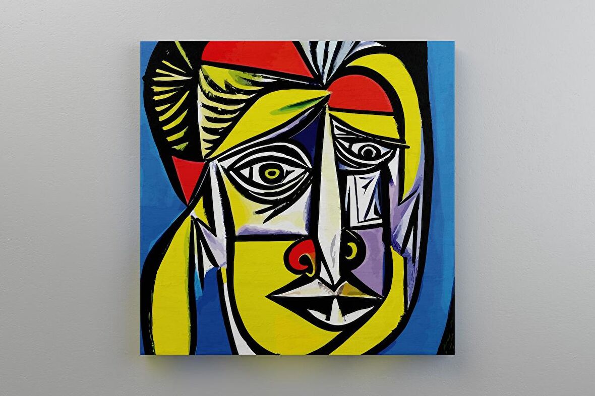 Quasimodo Face Picasso Dekoratif Kare Kanvas Tablo