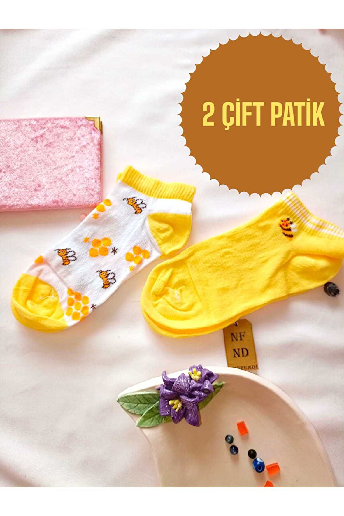 2 ÇİFT BURUN DİKİŞSİZ ÇORAP YUMUŞAK PAMUKLU KISA KONÇ DESENLİ PATİK KADIN ÇORABI 36-40