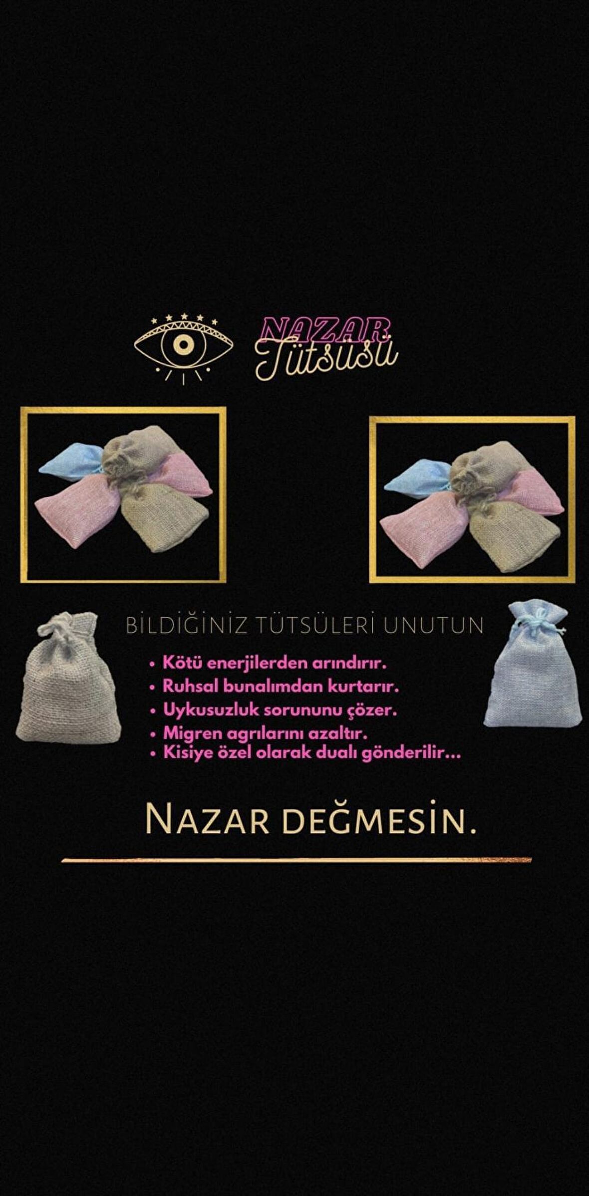 Dualı Tılsımlı Nazar-Negatif Enerji Tütsüsü