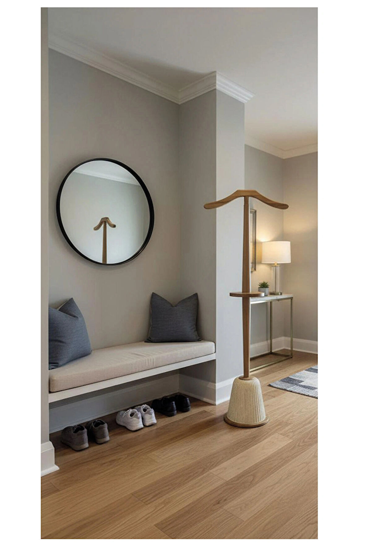 Mantova Dilsiz Uşak Mermer - Ceviz - Dilsiz Uşak Mermer Ceviz - Askılık - Portmanto