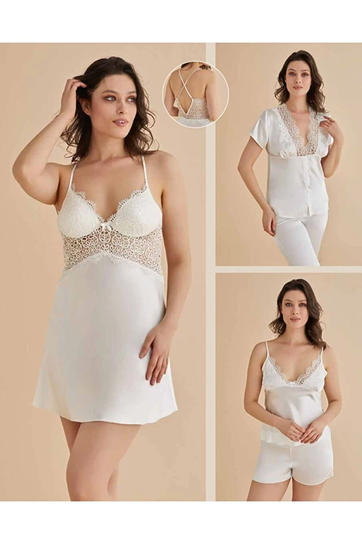 Kadın 6'lı Saten Hediyelik & Çeyizlik Set D1.01.LL.02.016