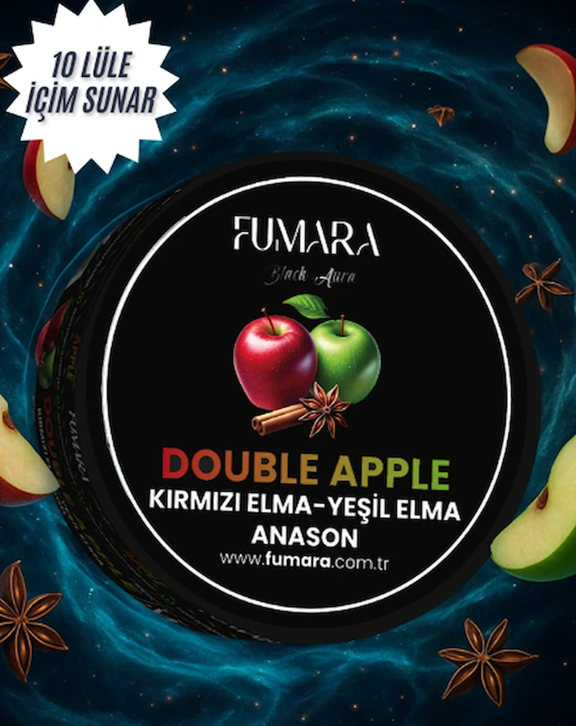 Fumara Double Apple Marmelatı 200gr. Kırmızı Elma-Yeşil Elma-Anason