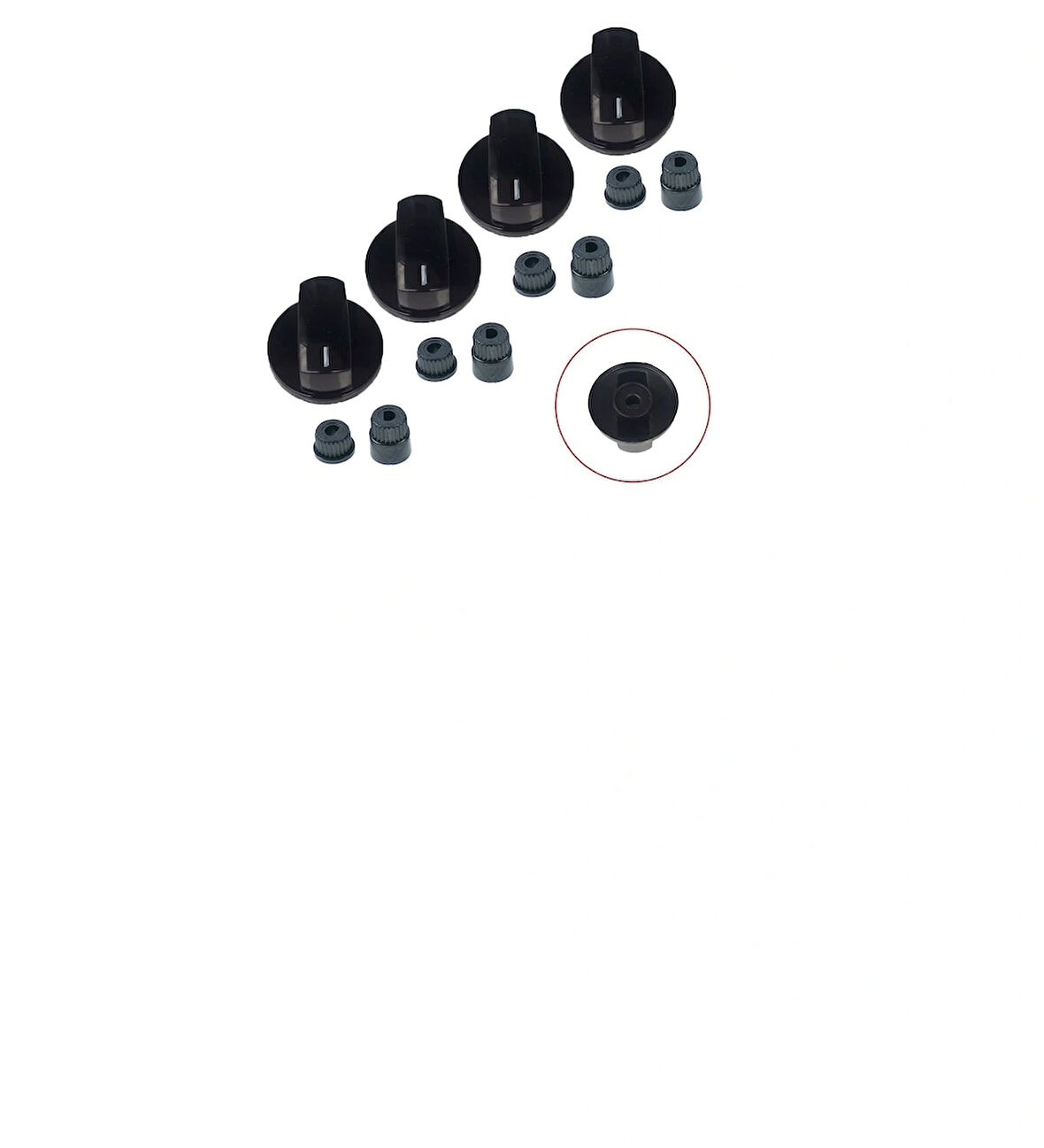 Naturel Düğme 4 lü Takımı Ankastre Set Üstü Ocak Düğmesi