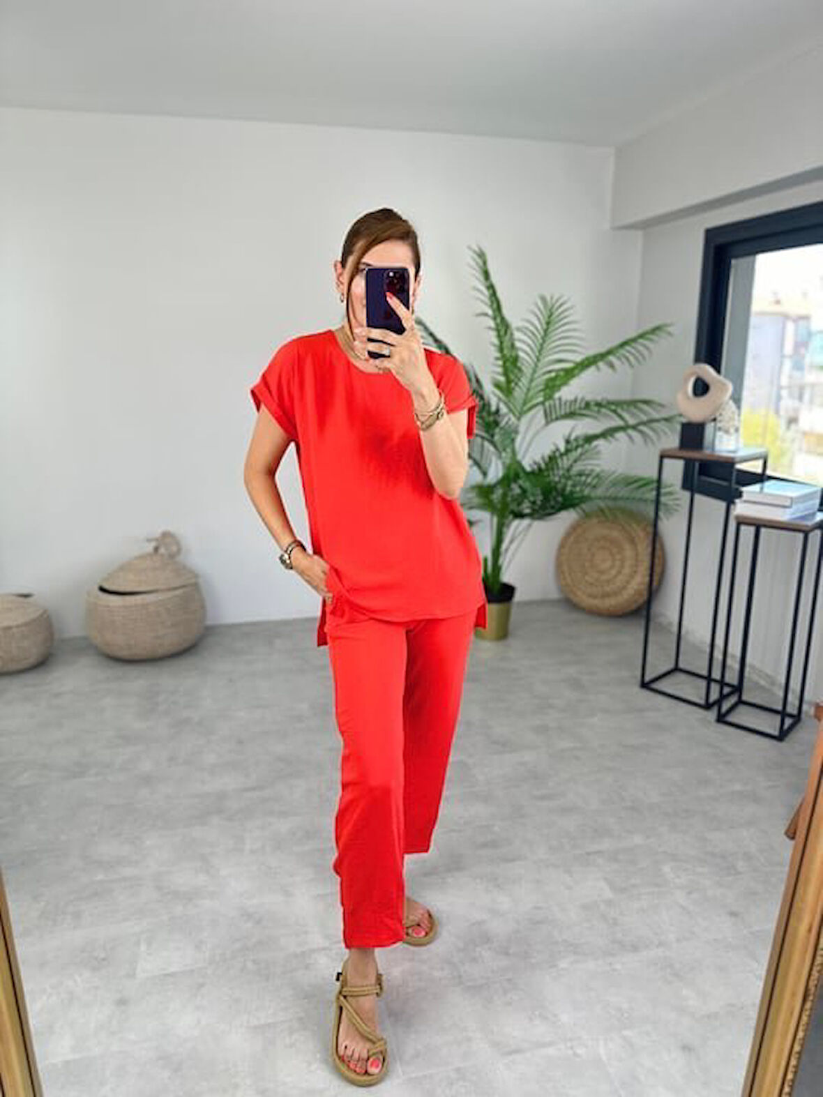 Kadın Bisiklet Yaka Paça Pensli Aerobin Kumaş İkili Takım