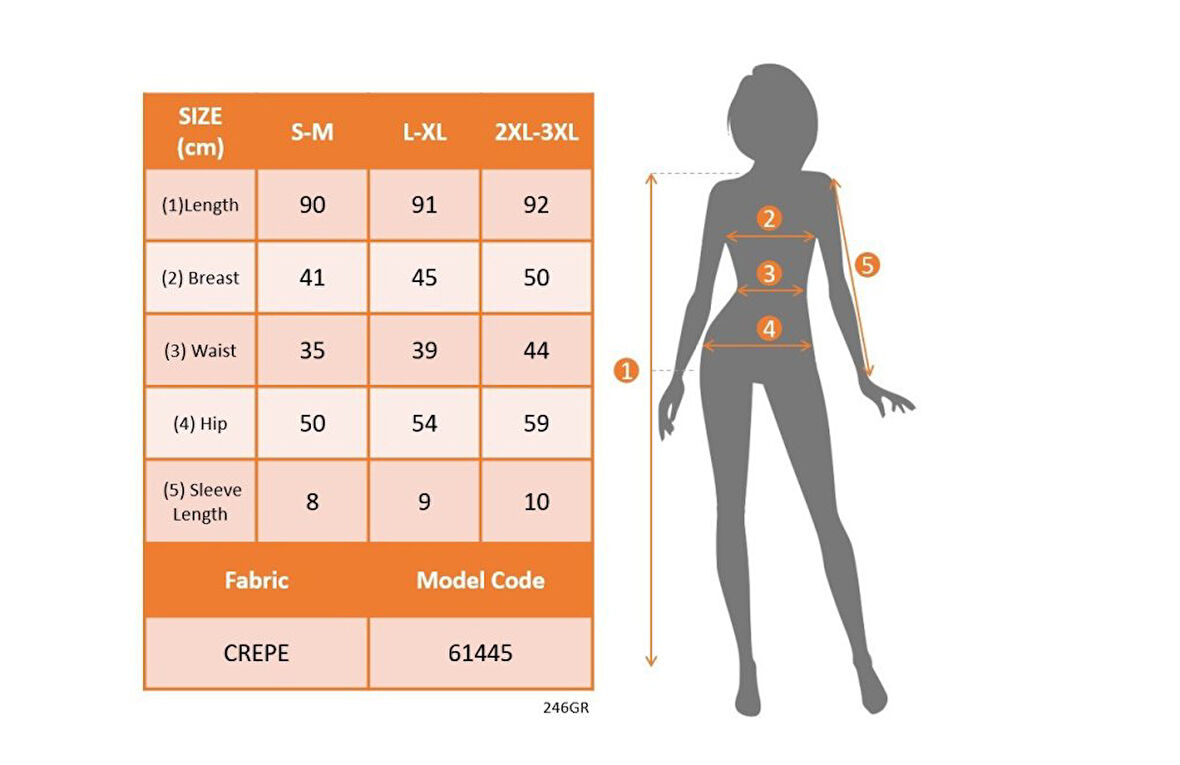 Kadın Kısa Kollu Geometrik Yakalı Janjan Krep Elbise