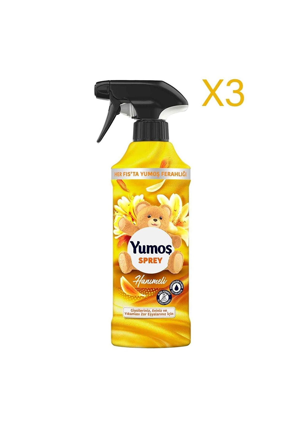 Yumoş Sprey 450 Ml Hanımeli X 3 Adet