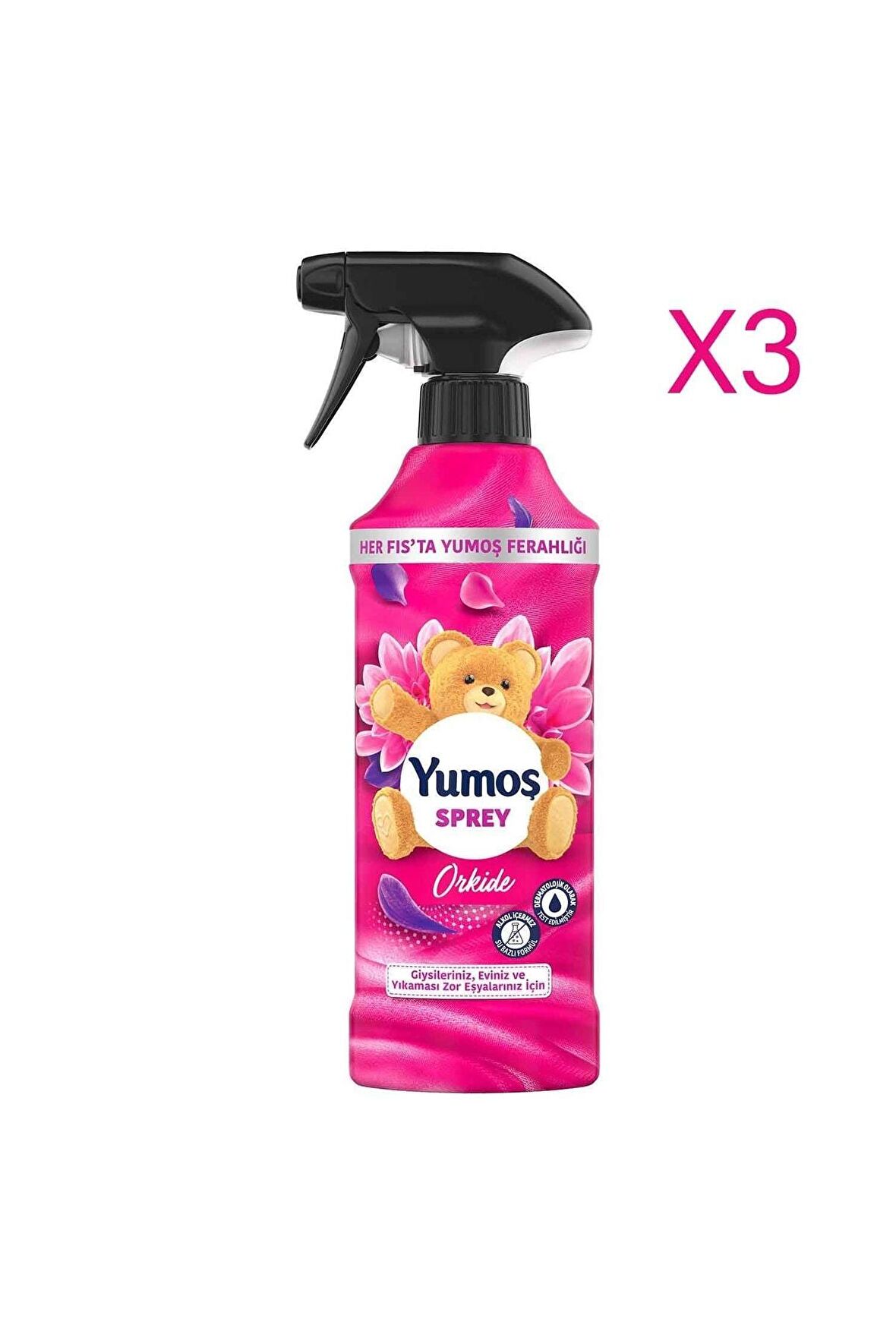 Yumoş Sprey 450 Ml Orkide X 3 Adet