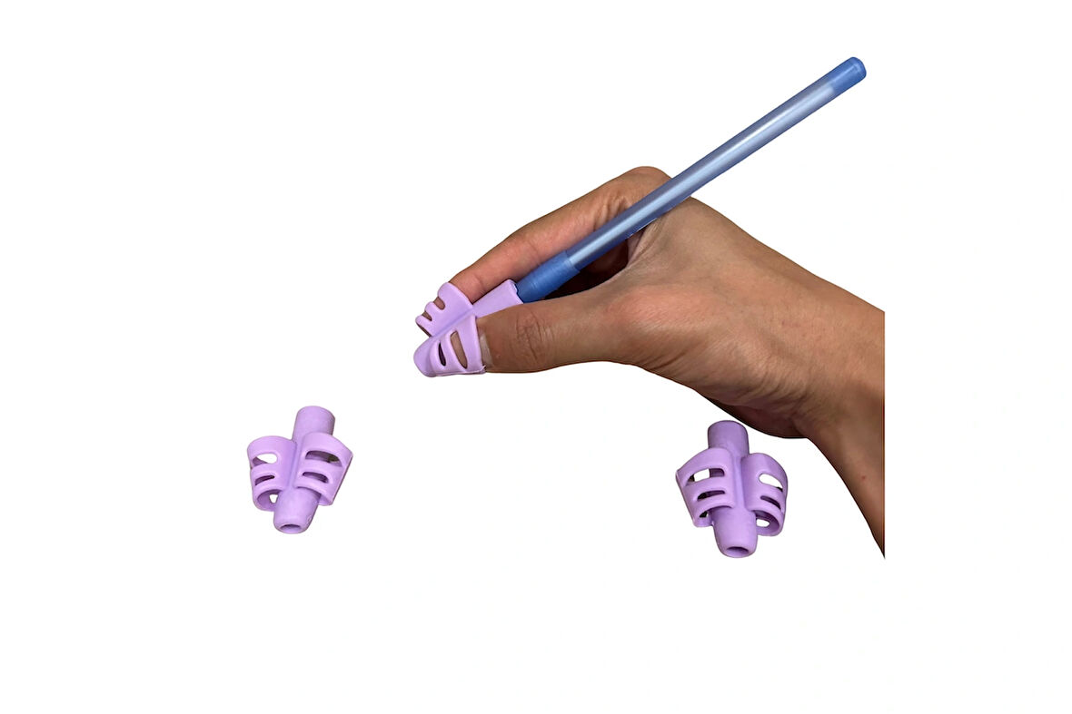 3’lü Pastel Kolay Kalem Tutma Yazı Alıştırma Aparatı’ Ergonomik Algısal Motor Gelişim