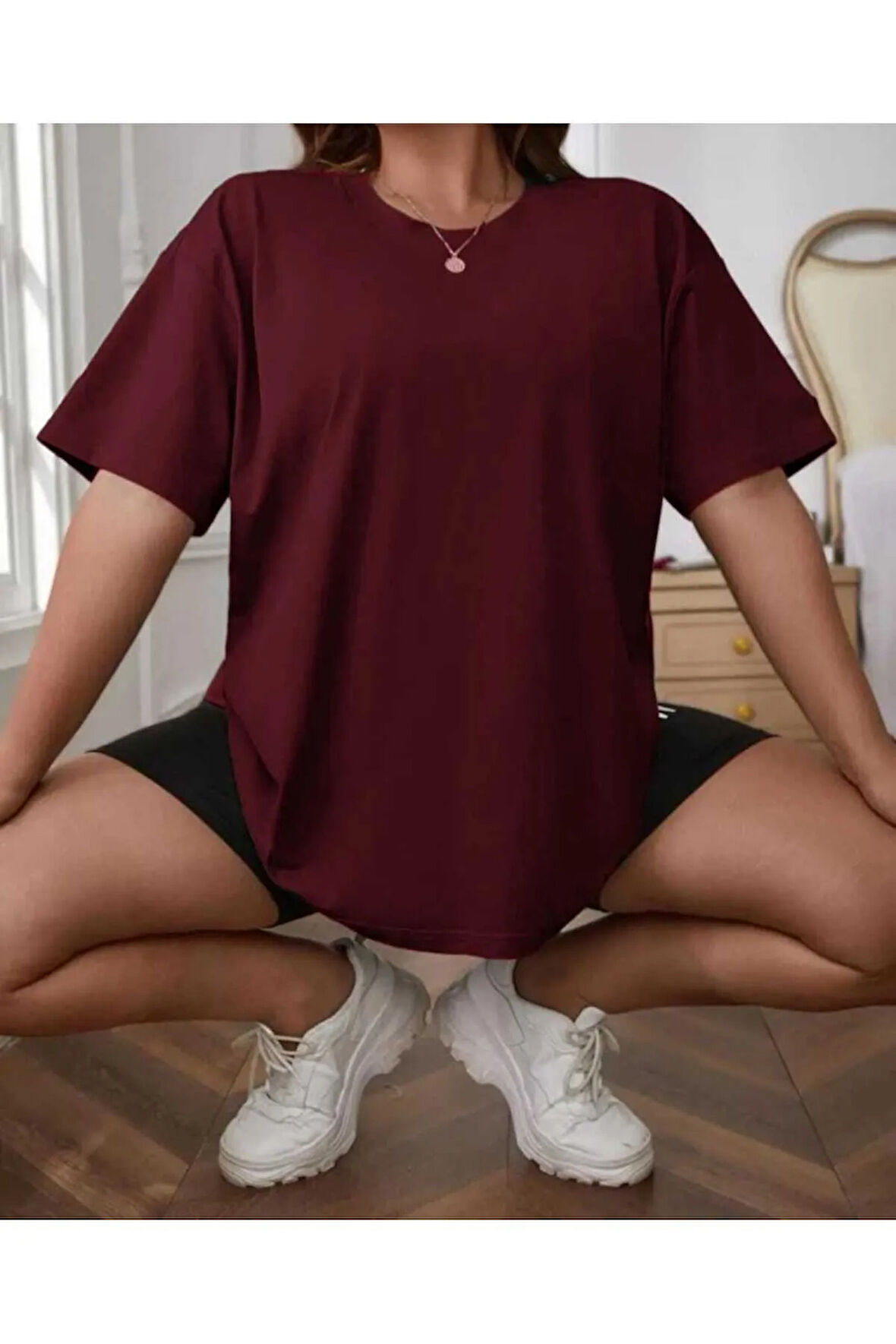 MALKOÇBEY BASKISIZ OVERSİZE UNİSEX BASİC T-ŞHİRT