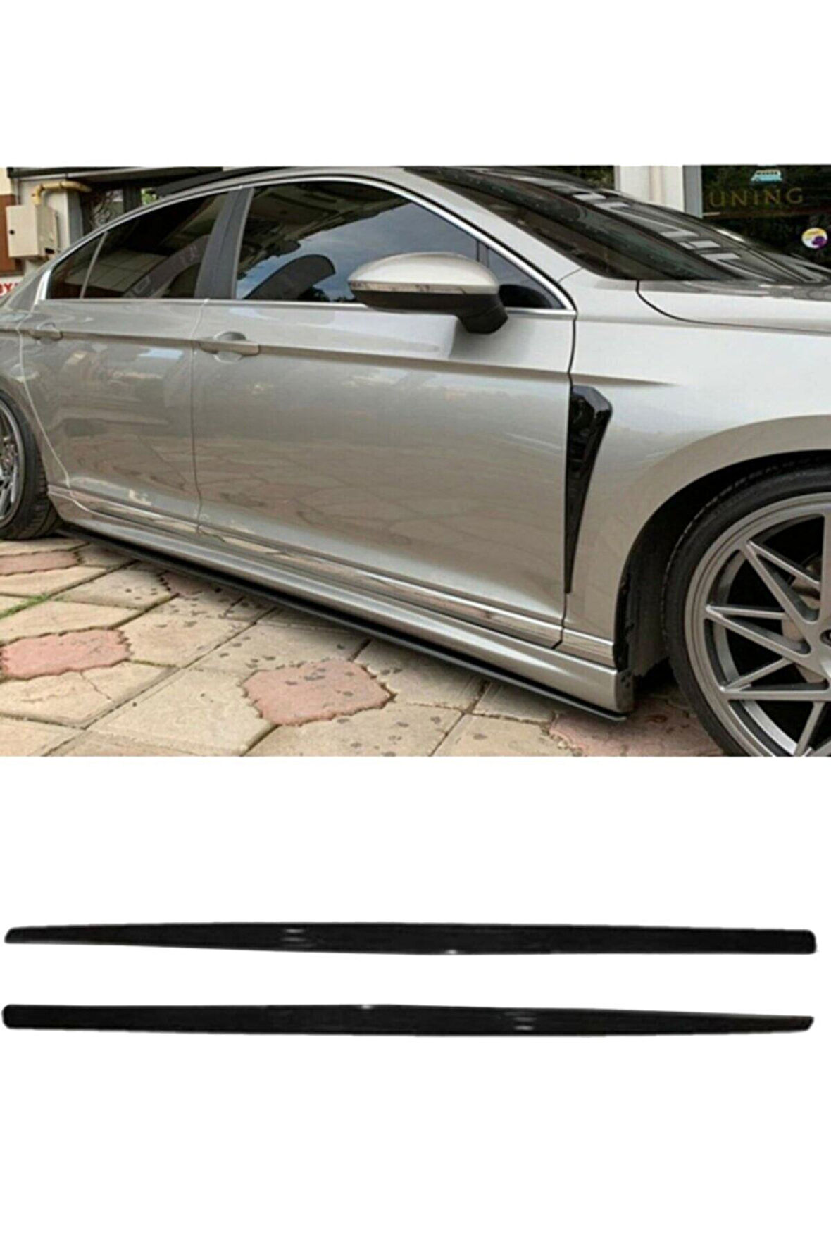 Citroen C1 2012-2014 F30 Düz Model Yan Marşpiyel Piona Black