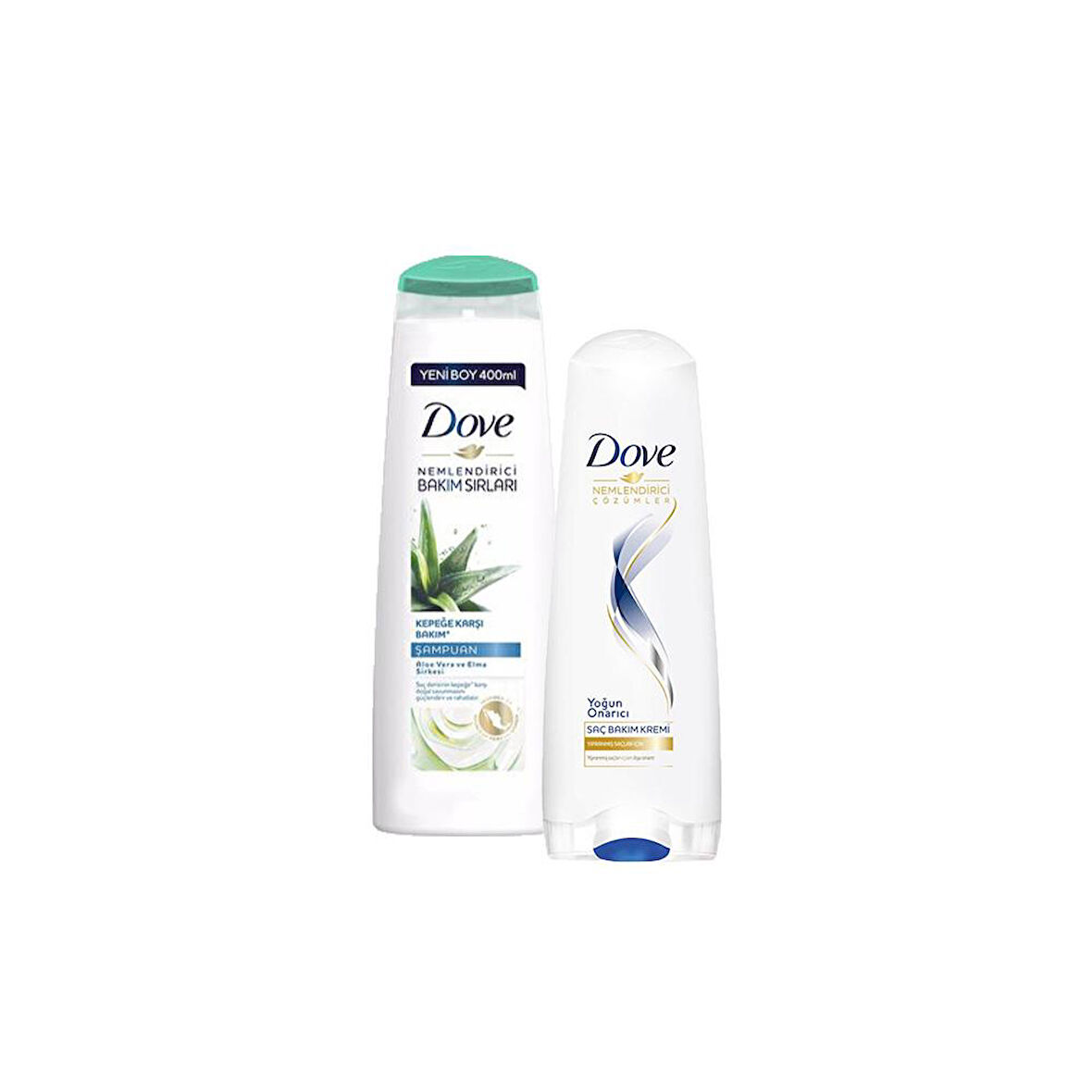 Dove Saç Bakım Şampuanı Aloe Vera ve Yoğun Onarıcı Saç Bakım Kremi