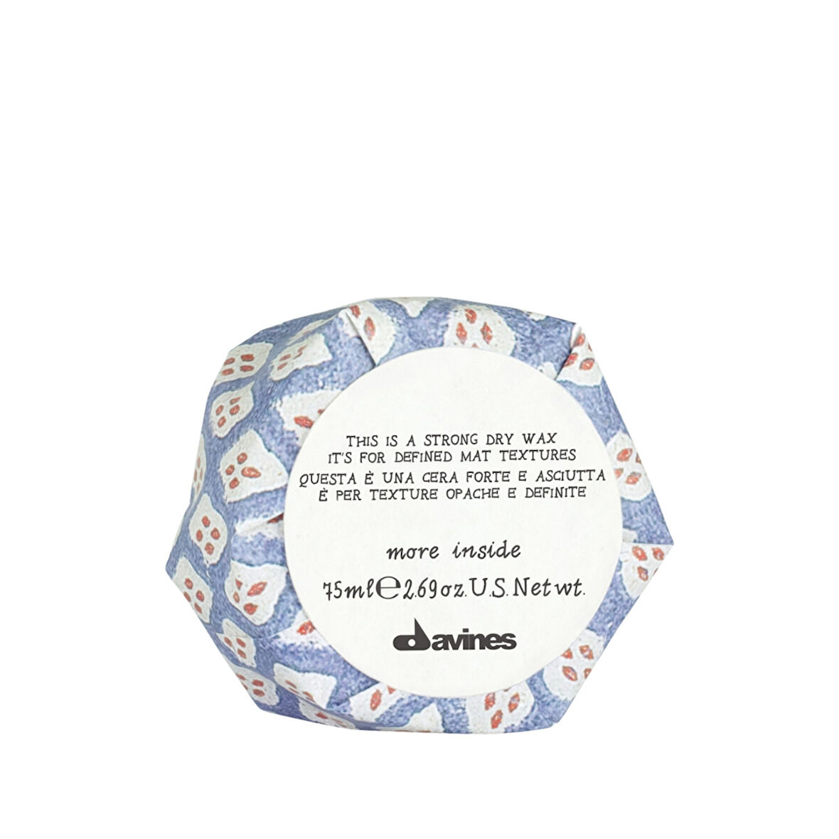 Ekonomik Üçlü Davines Strong Dry Wax Güçlü Tutucu Kuru Wax 75ml - %100 Orijinal %100 Doğal