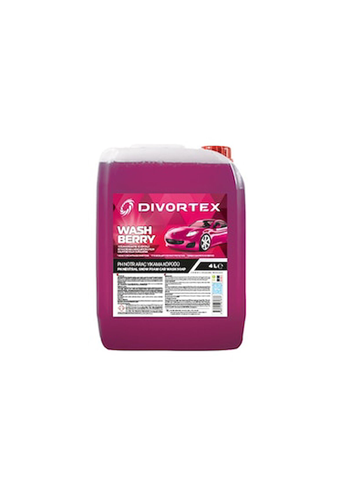 Divortex Wash & Berry Ph Nötr Yıkama Şampuanı 4KG