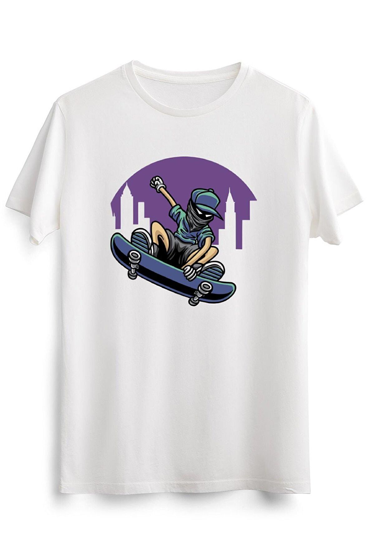 Erkek Beyaz Skateboarding