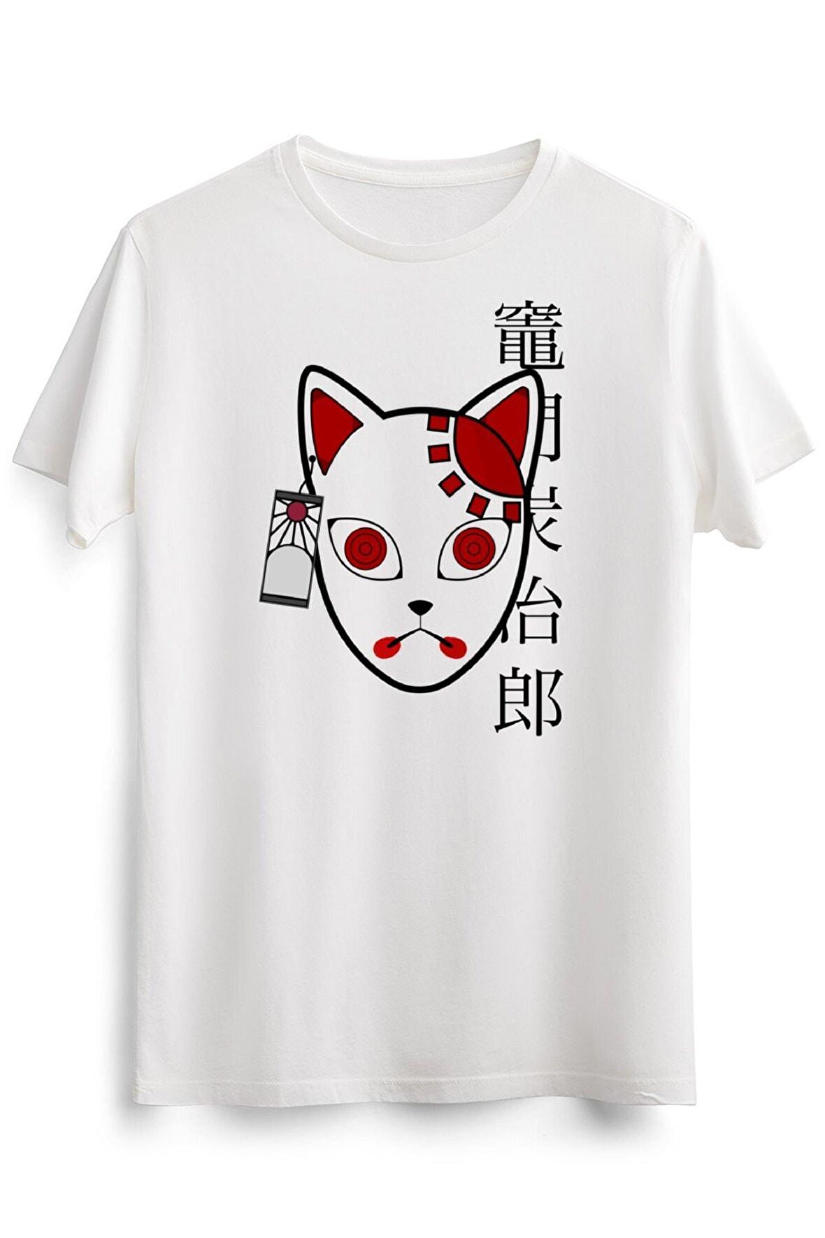 Erkek Beyaz Demon Slayer Kimetsu No Yaiba Mask