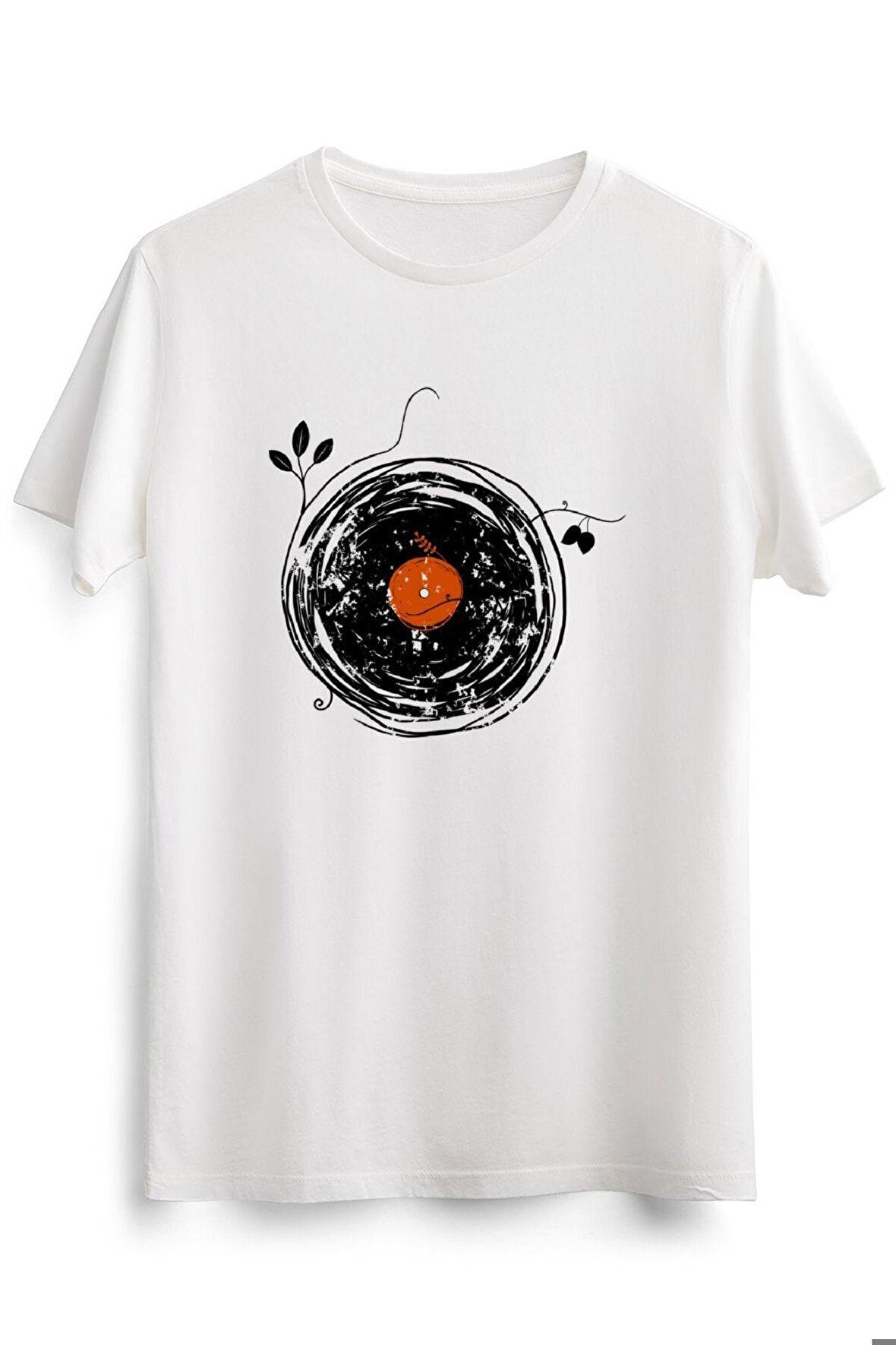 Erkek Beyaz Enchanting Vinyl Records Retro Music Dj Desig