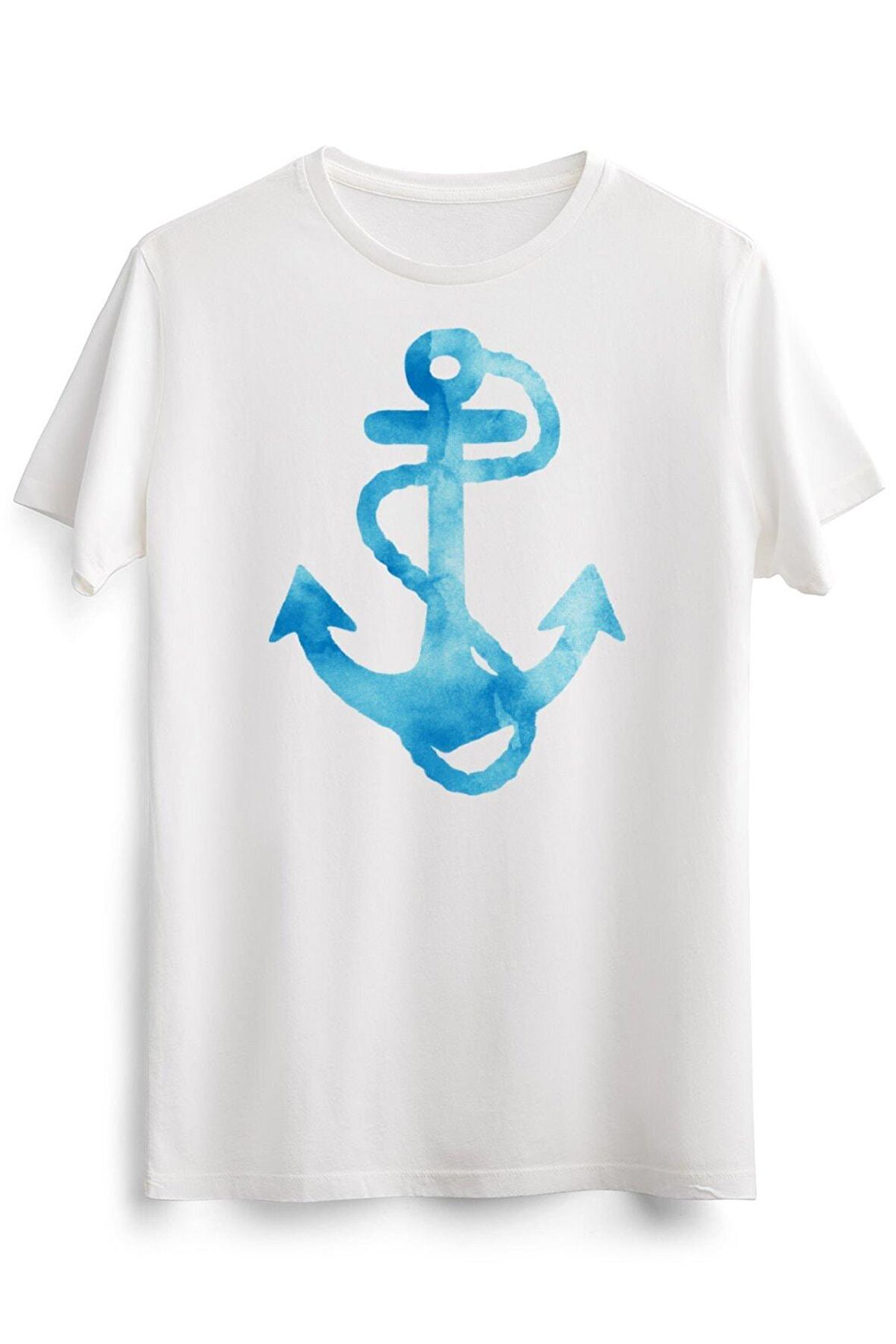 Erkek Beyaz Anchor Watercolor