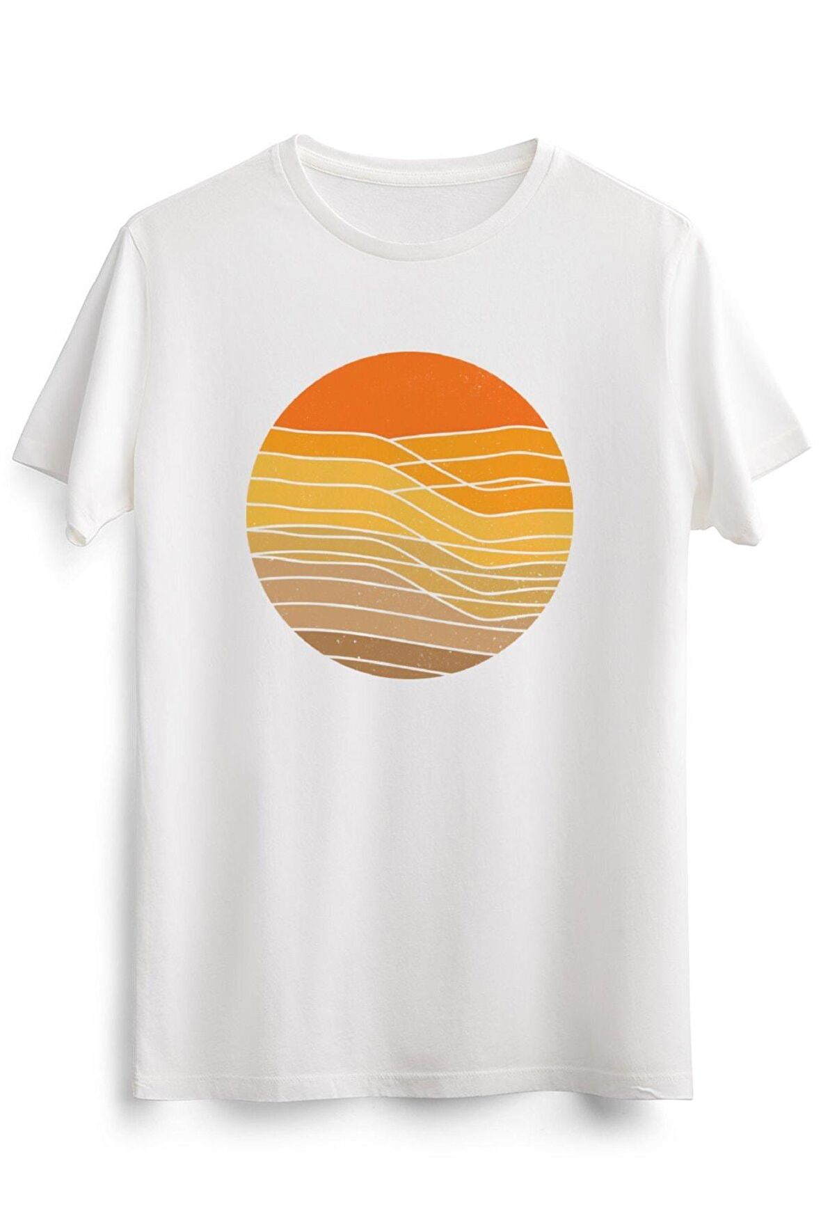 Erkek Beyaz Sunset Waves