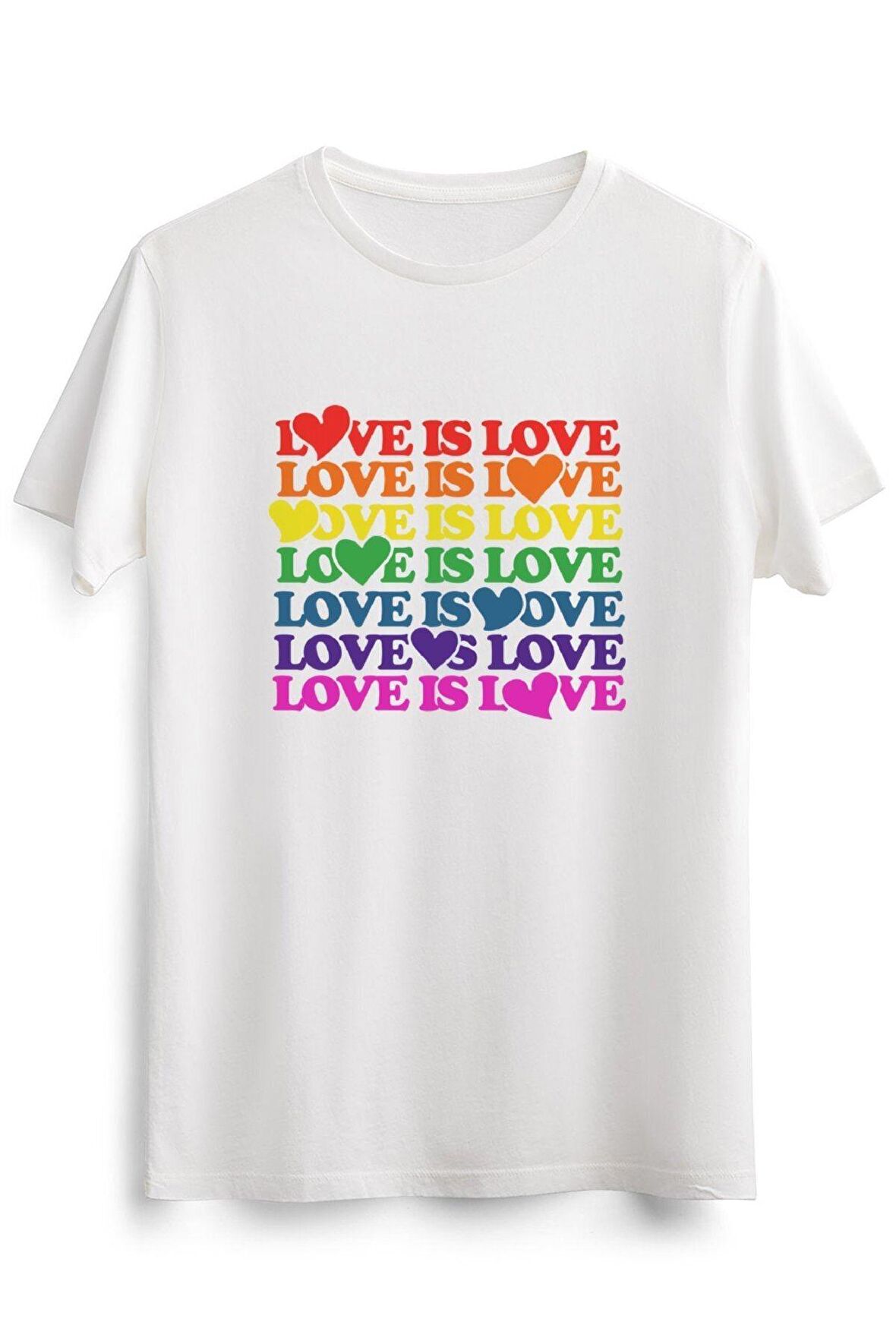 Erkek Beyaz Love Is Love