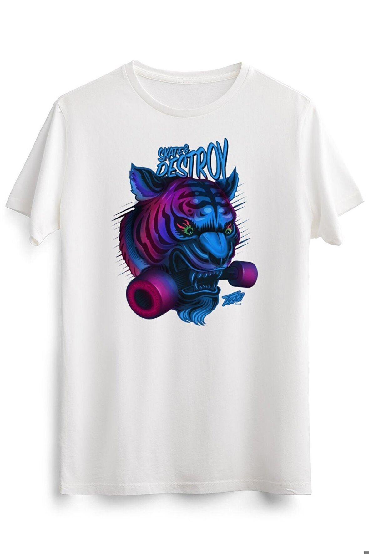 Erkek Beyaz Skate & Destroy