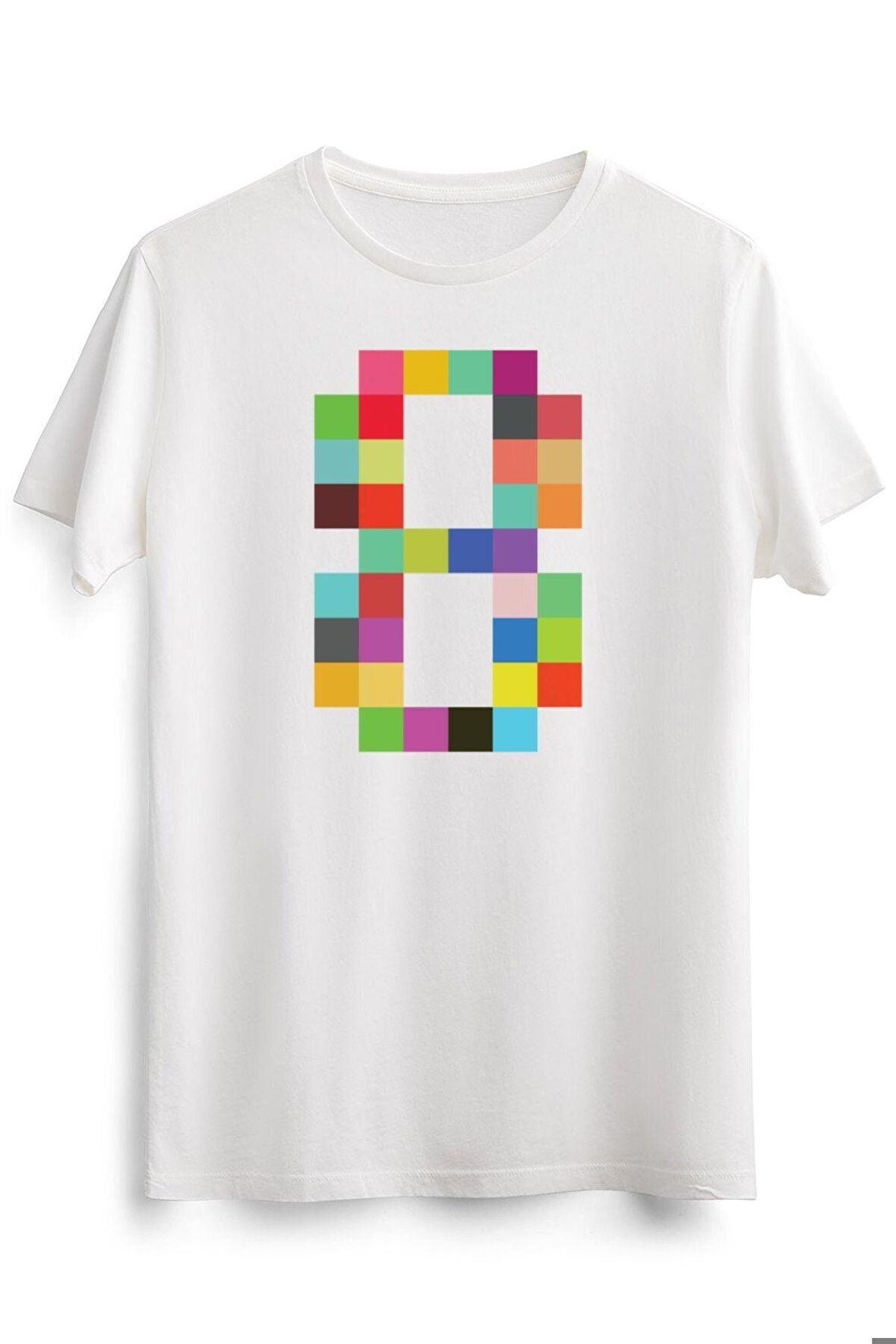 Erkek Beyaz Eight Bit