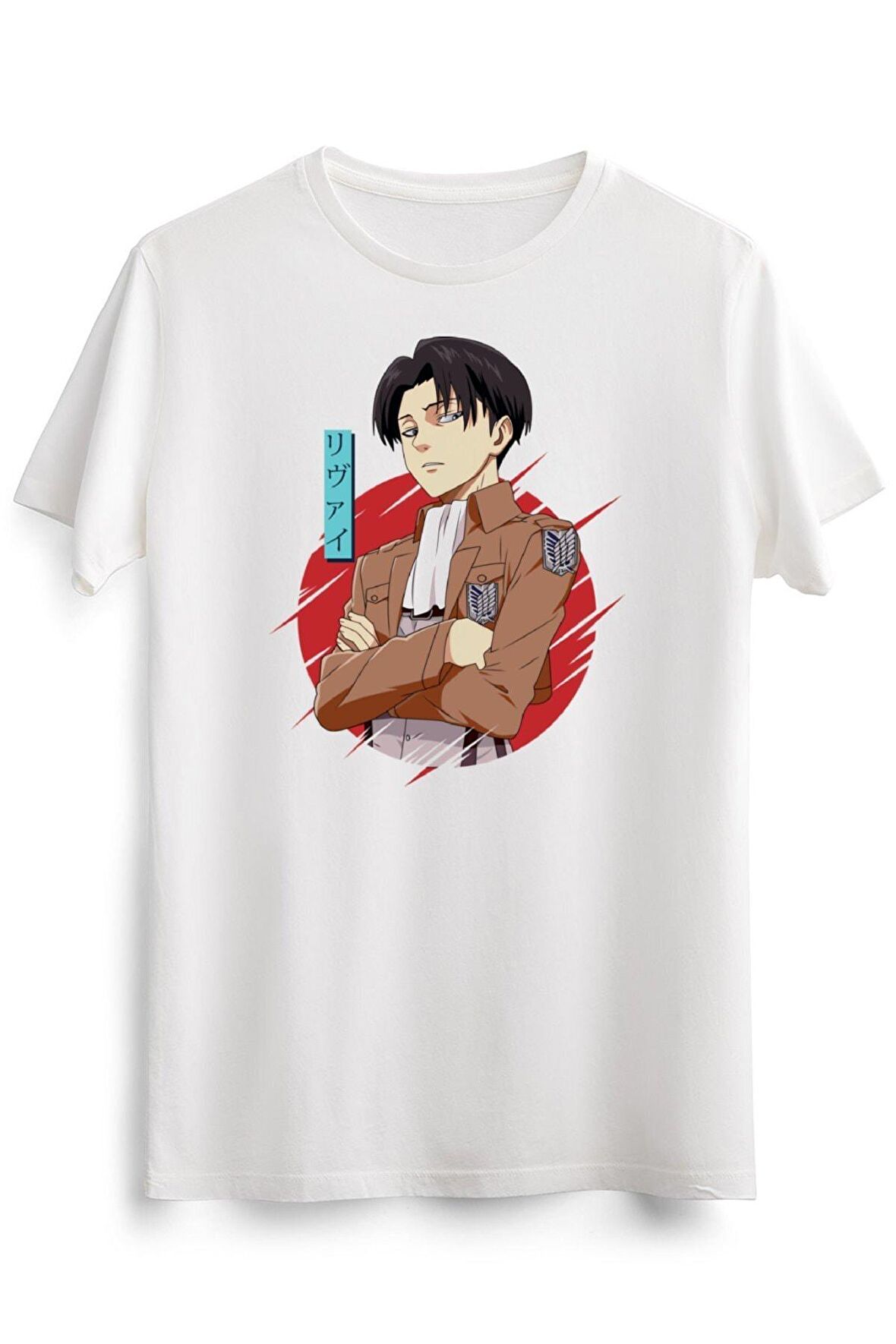 Erkek Beyaz Attack On Titan Captain Levi