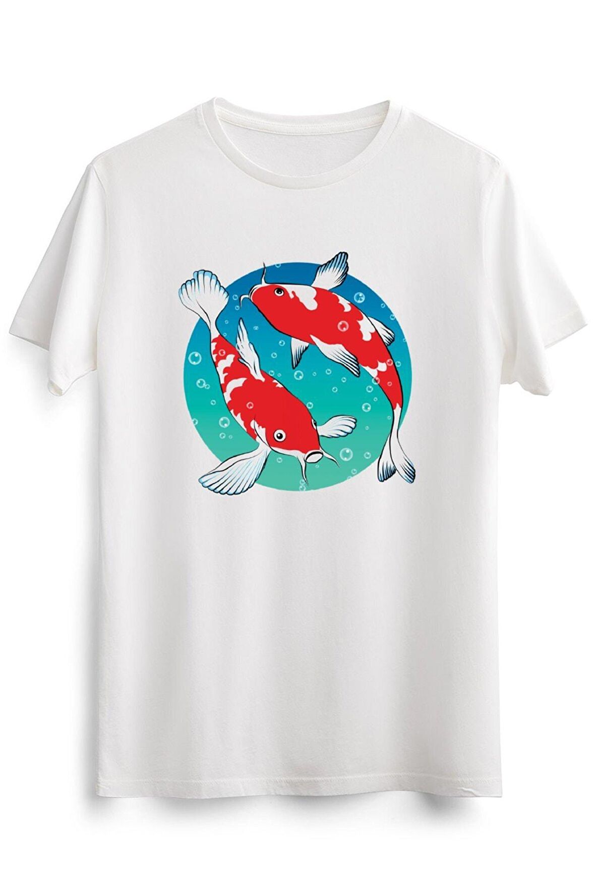 Erkek Beyaz Japanese Koi Fishes