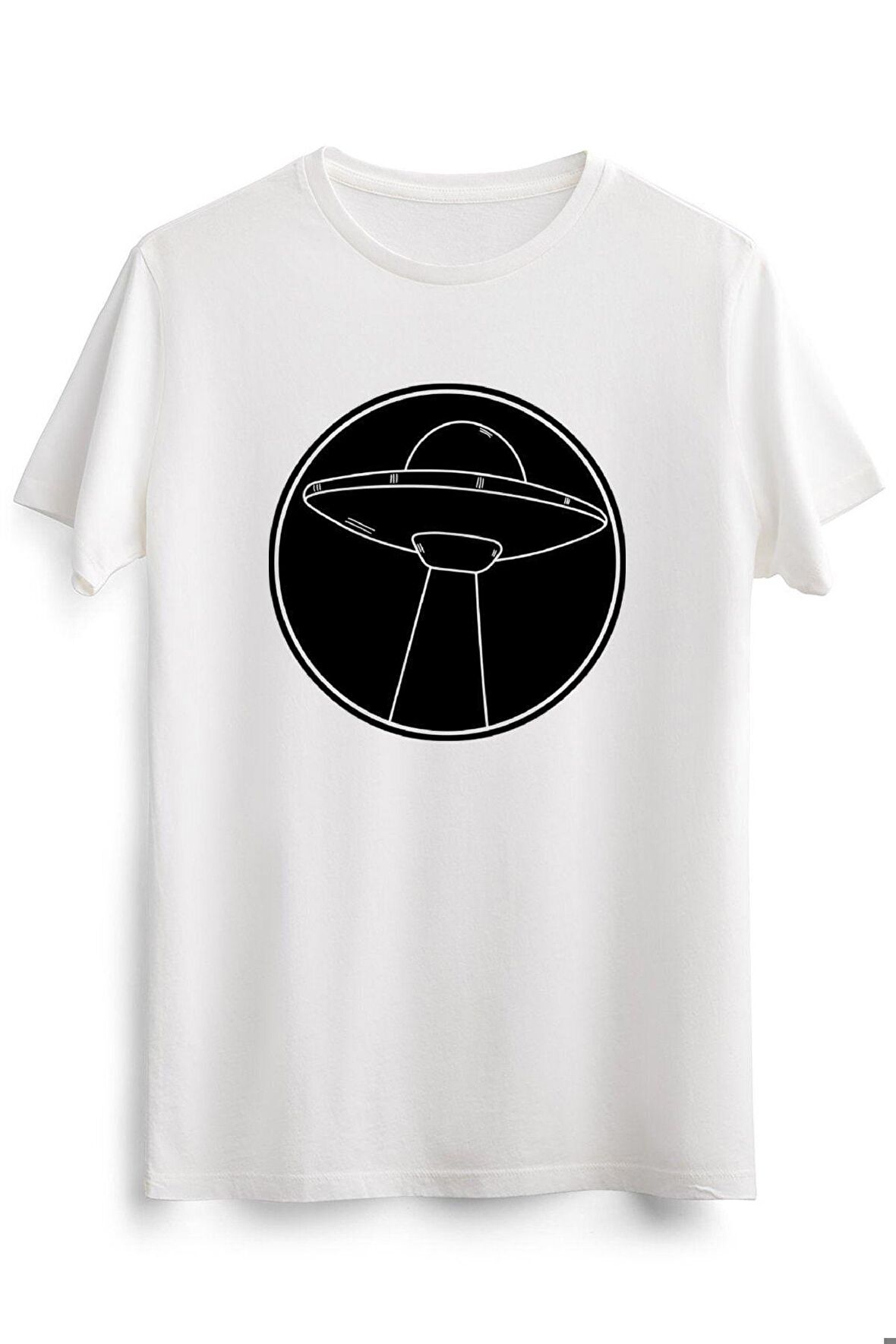 Erkek Beyaz Black And White Ufo Turned On Their Laser From Space