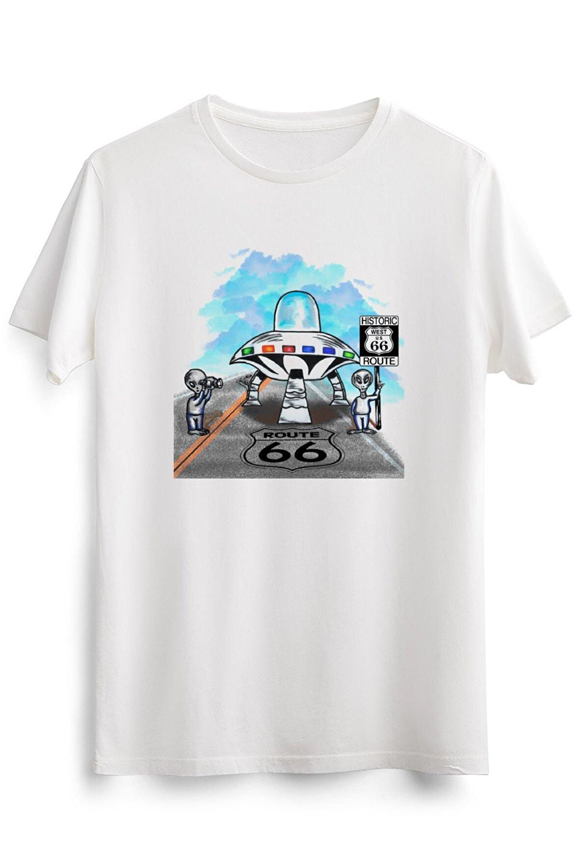 Erkek Beyaz Alien Route 66