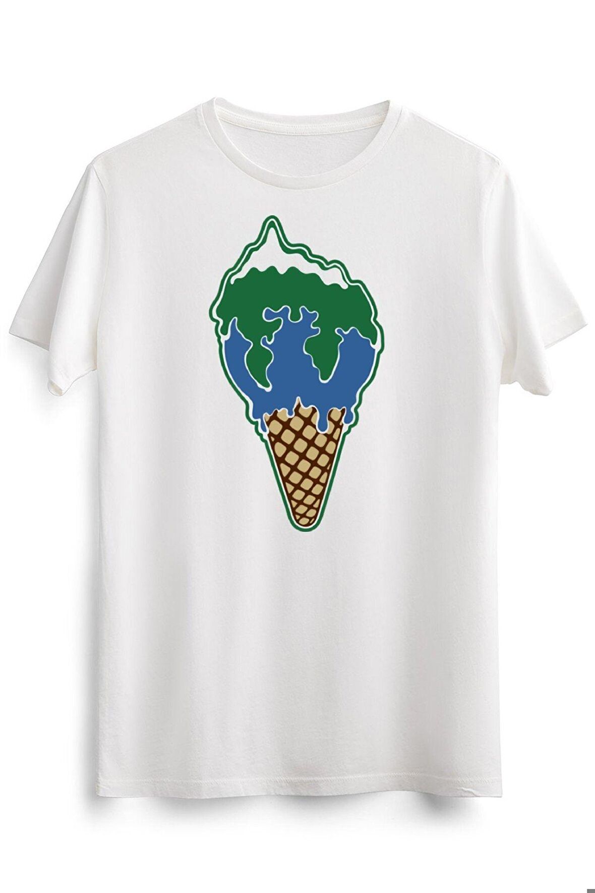 Erkek Beyaz Melting Earth
