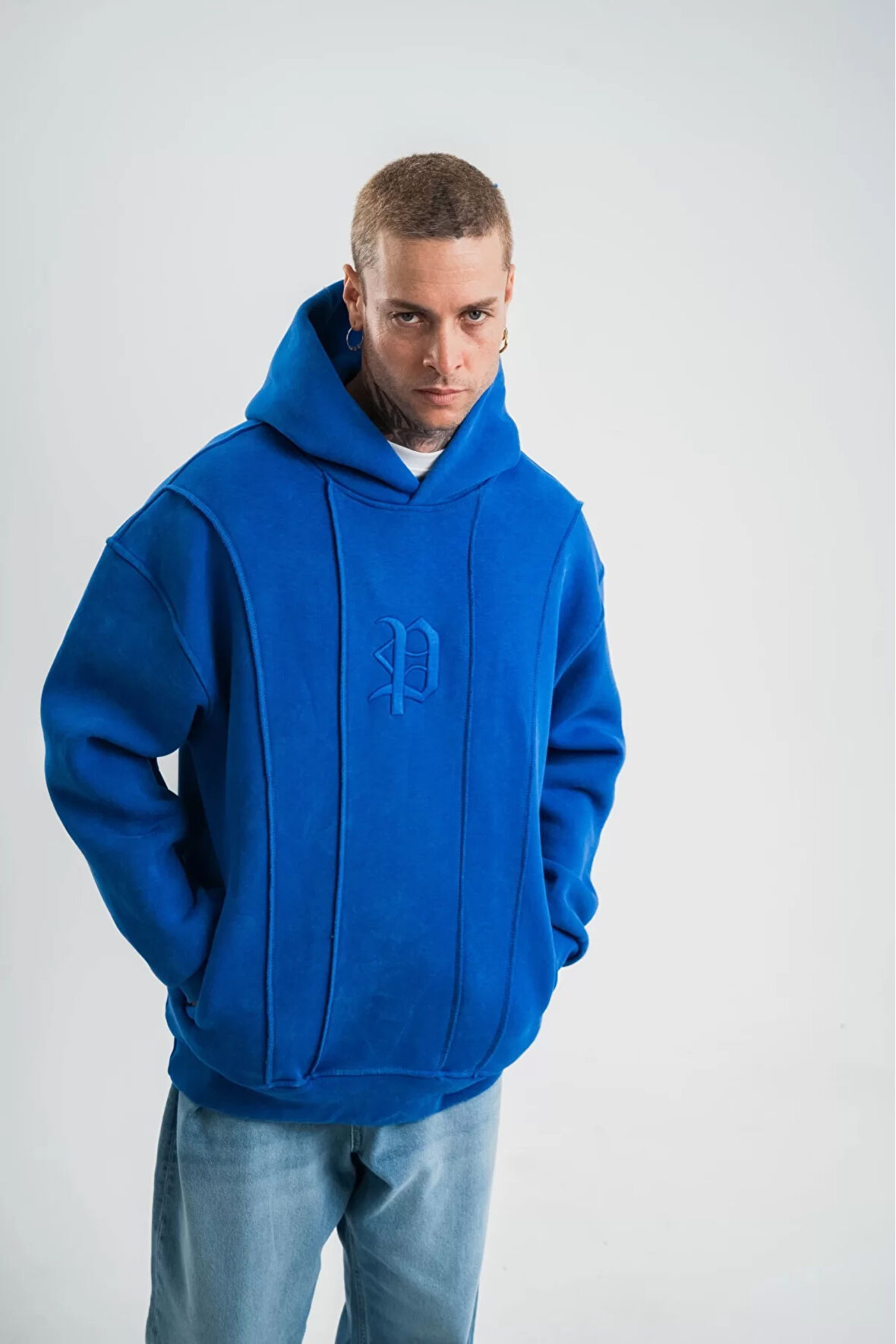Nakışlı Oversize Sweatshirt
