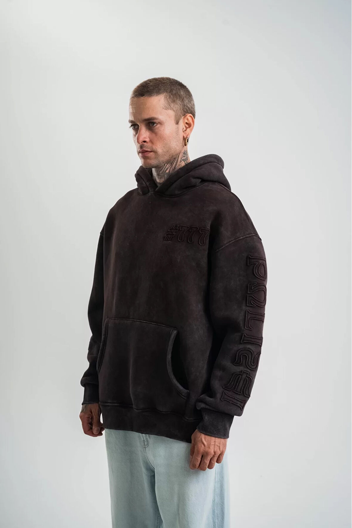 Yıkamalı Oversize Sweatshirt