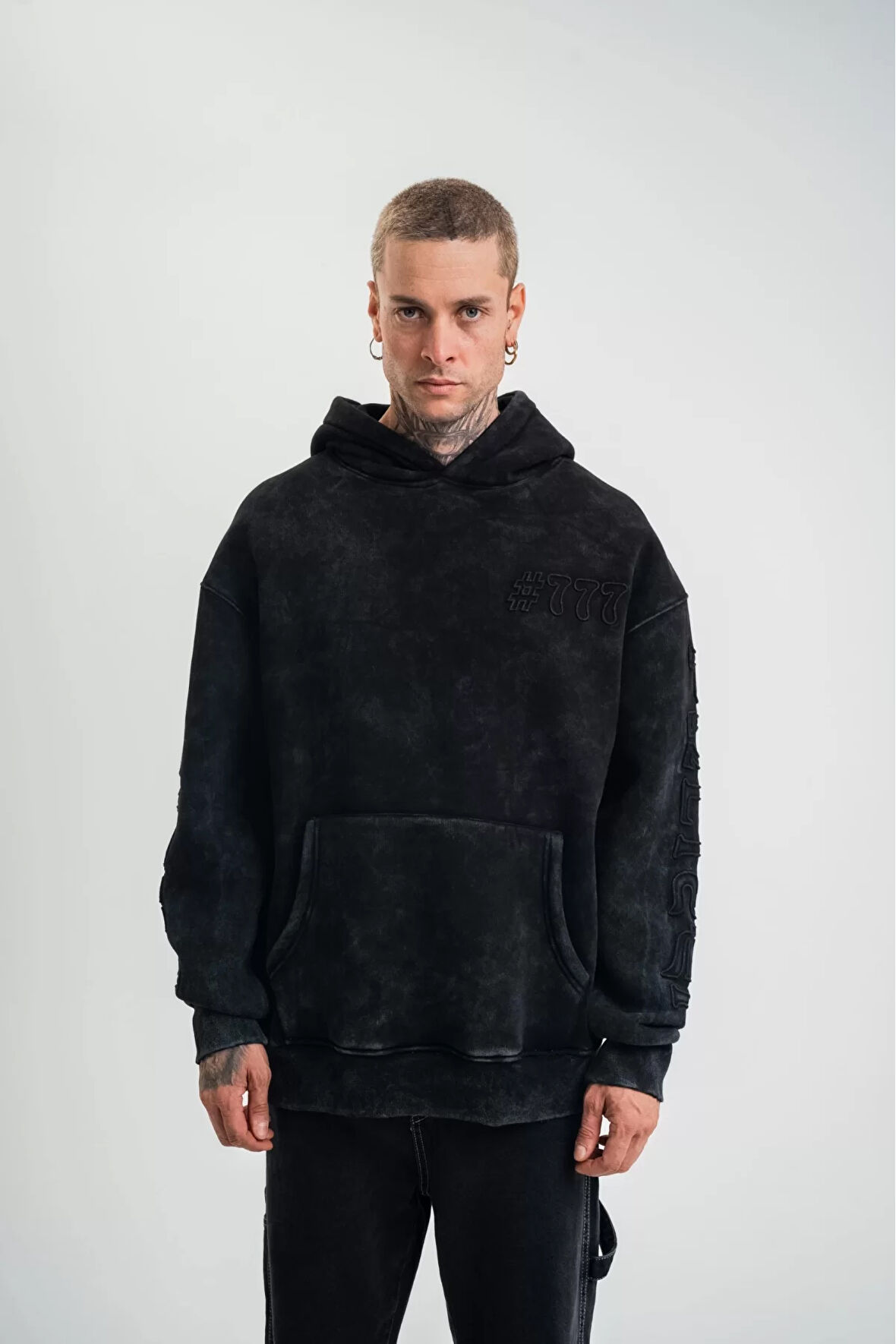 Yıkamalı Oversize Sweatshirt