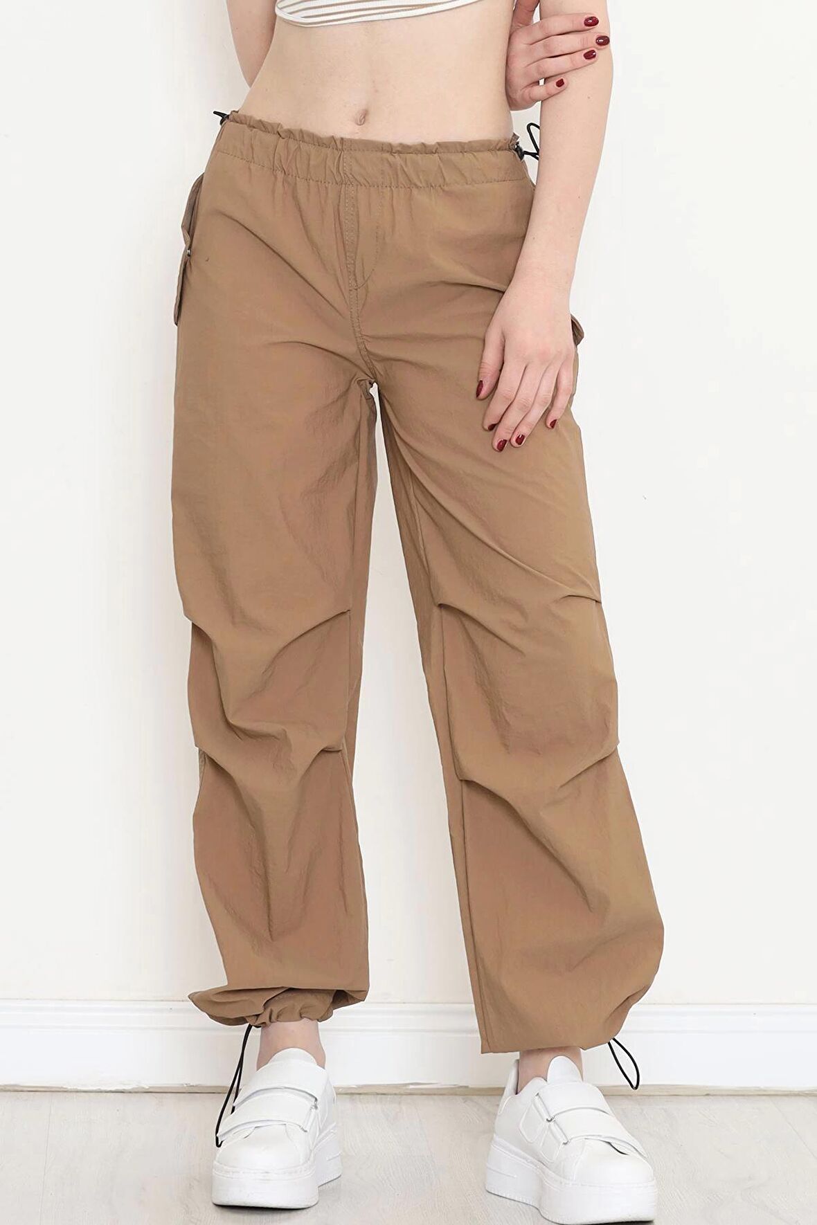 Paraşüt Kumaş Pantolon Açıkkahve - 923060.1576.