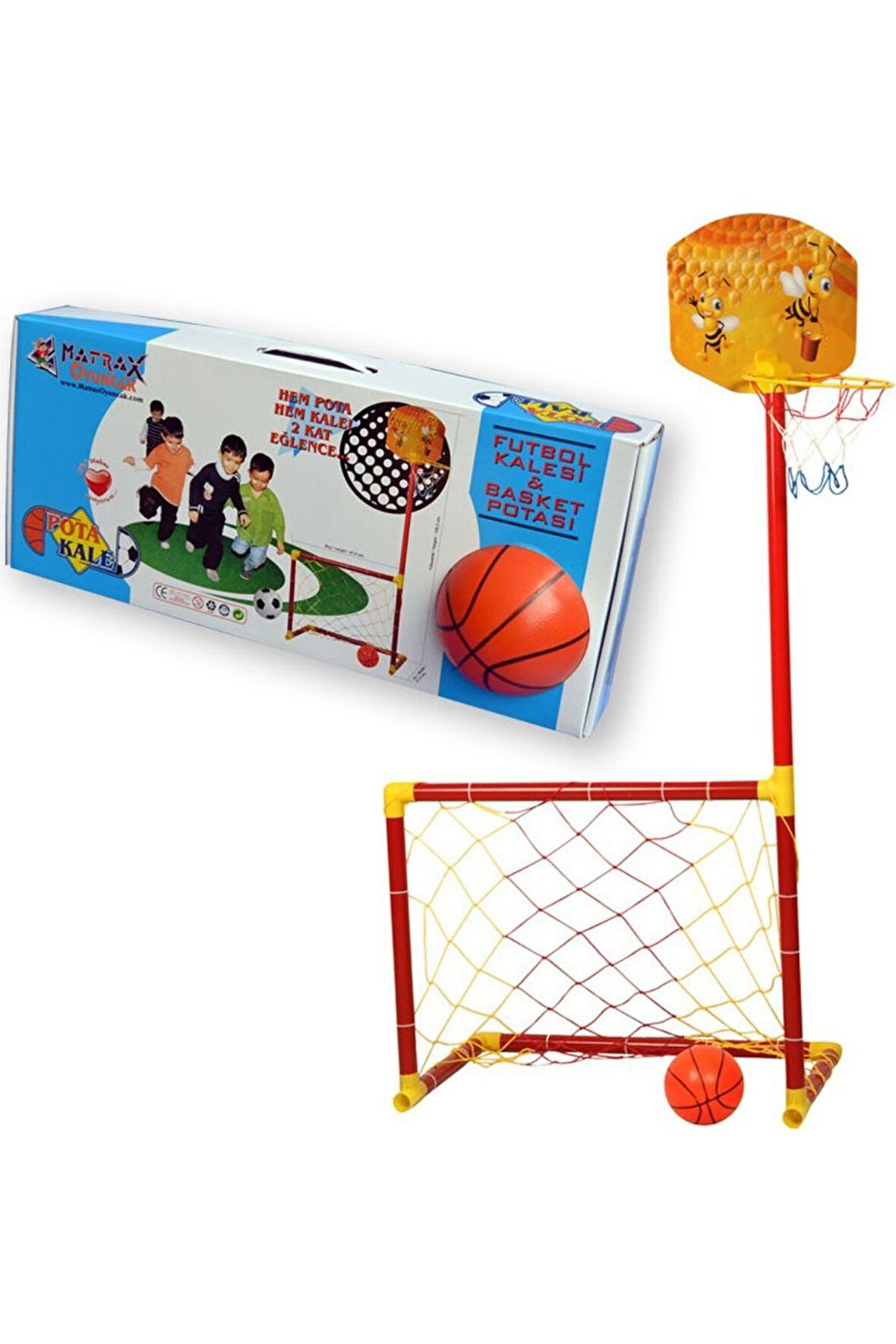 Akçiçek Oyuncak 224 Portatif Kale-Basket Potası