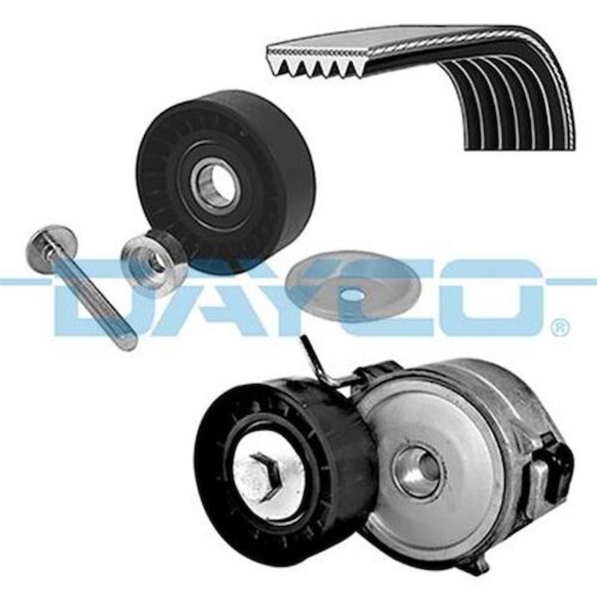 Dayco KPV397 Alternatör V Kayış Gergi Rulmanı (Kayışlı IIe Beraber) Volvo S80 2.0TDI 08-V70 2.0D Freelander 2.2 06-C5 2.2 Mondeo 2.0Tdc 7G9Q6A228