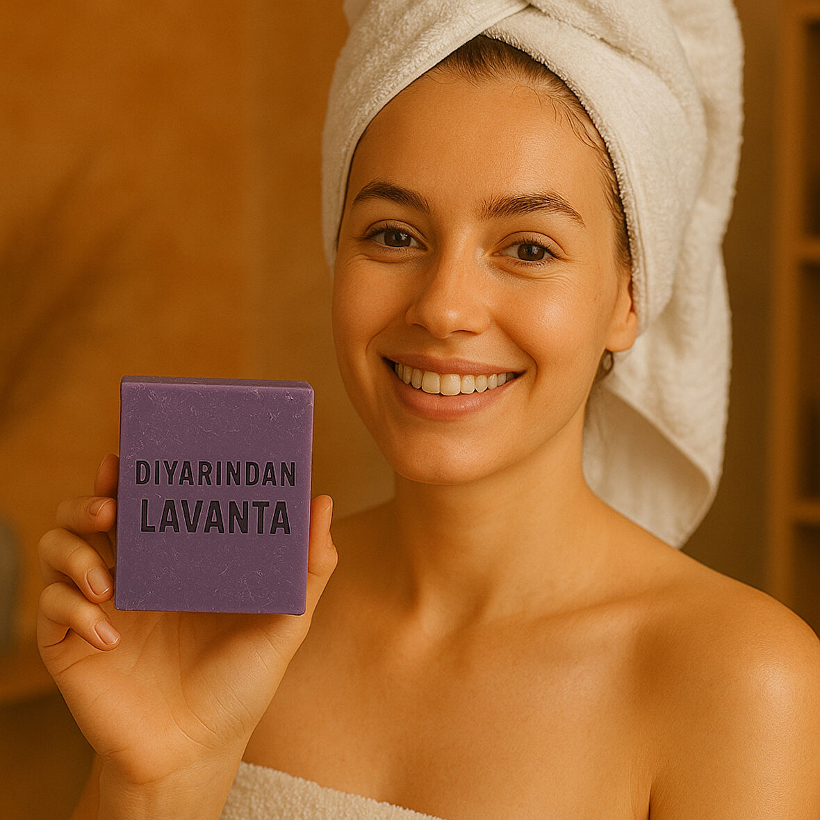 Diyarından Hatay Doğal  Lavanta Sabunu 3 Adet (375 Gr)