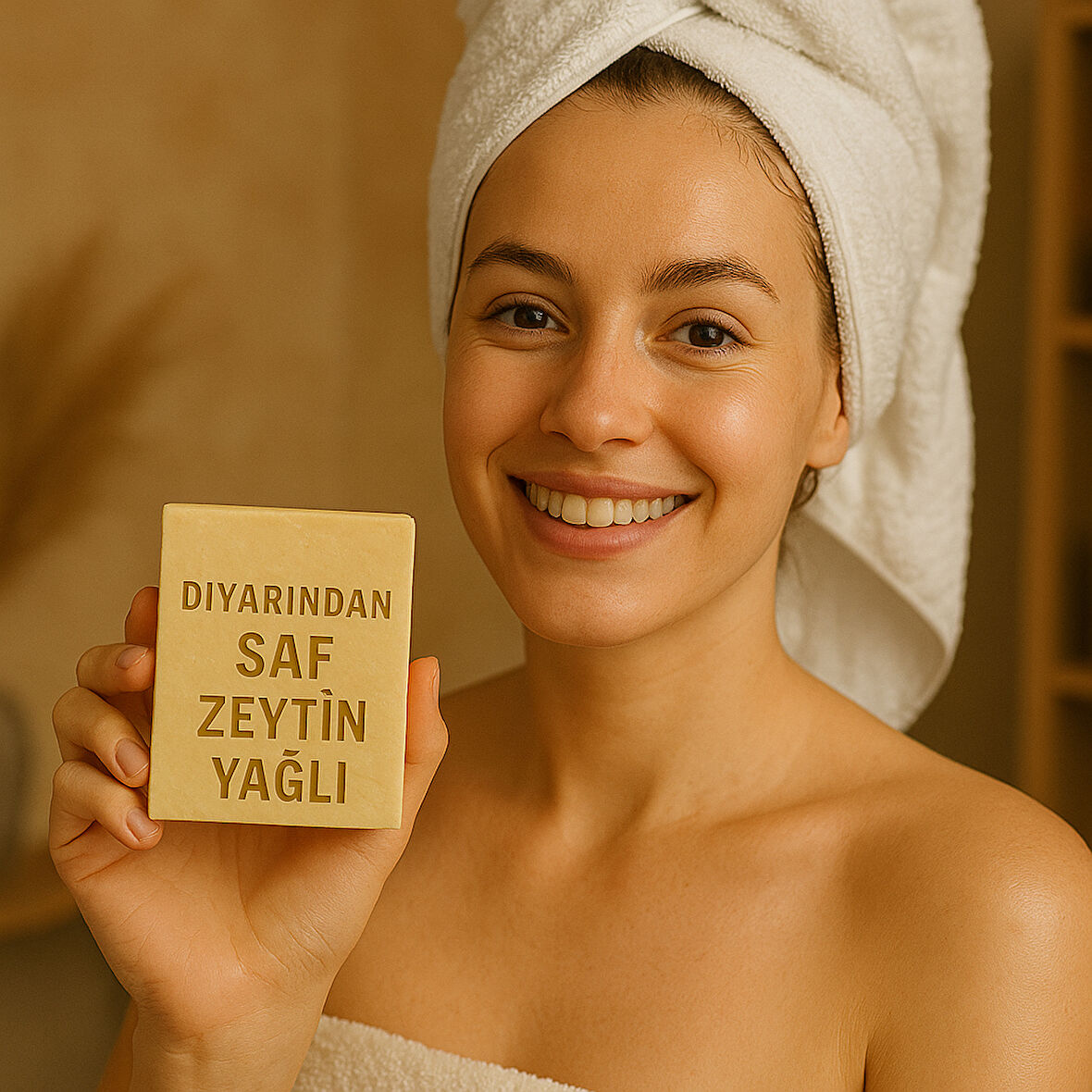 Diyarından Hatay Doğal  Saf Zeytinyağlı Sabun 3 Adet (375 Gr)