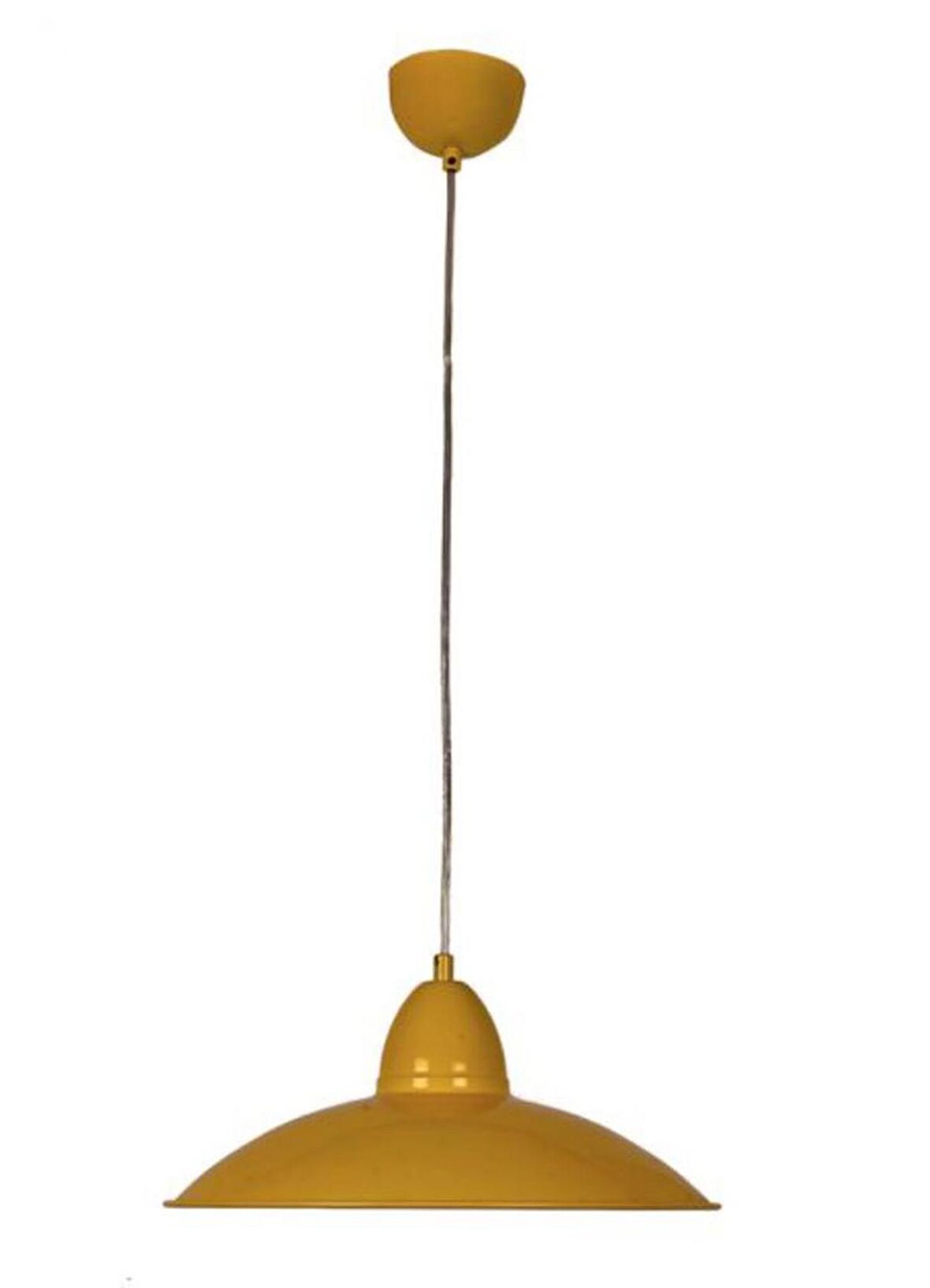 Dylight Retro Sarı Tekli Dekoratif Kafe Murfak Aydınlatma Sarkıt Avize Çap:37 cm