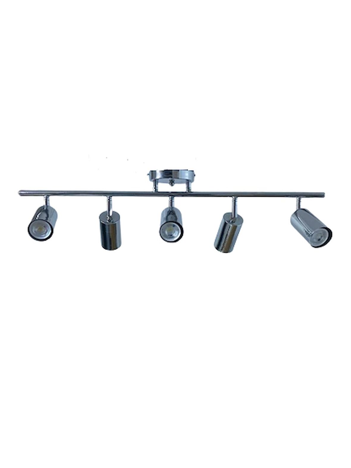 Dylight Retro Krom Hareketli Modern Spor 5 Li Led spot Avize GÜnışığı Ampullü