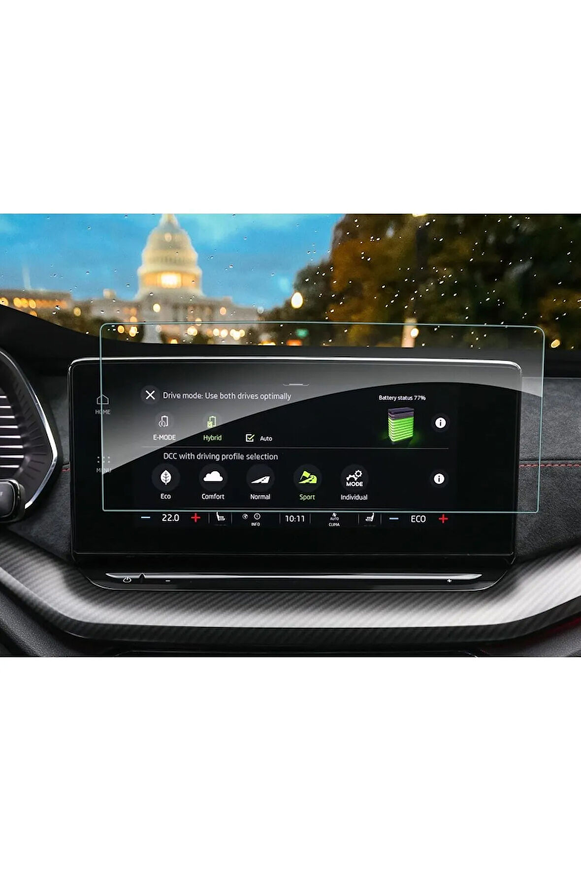 Skoda Yeni Octavia Multimedya 10 Inç Temperli Nano Ekran Koruyucu
