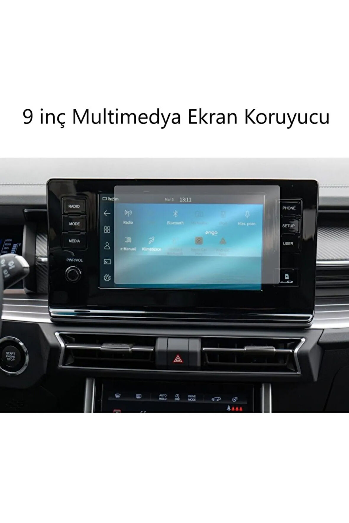 SsangYong Torres Multimedya Ekranı Uyumlu 9h Nano Ekran Koruyucu