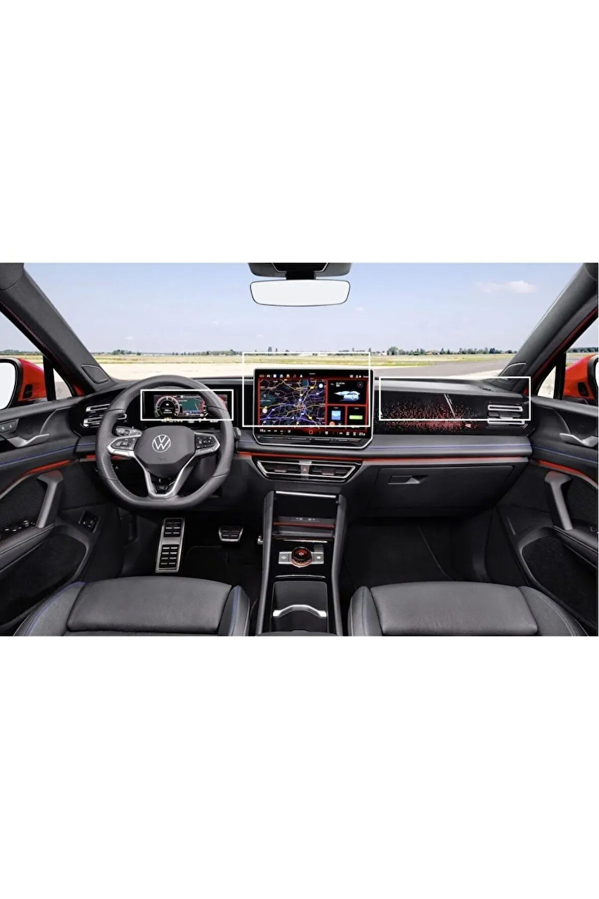 Volkswagen Passat Variant Multimedya Gösterge ve Klima Konsol Uyumlu Nano Ekran Koruyucu Set 2024