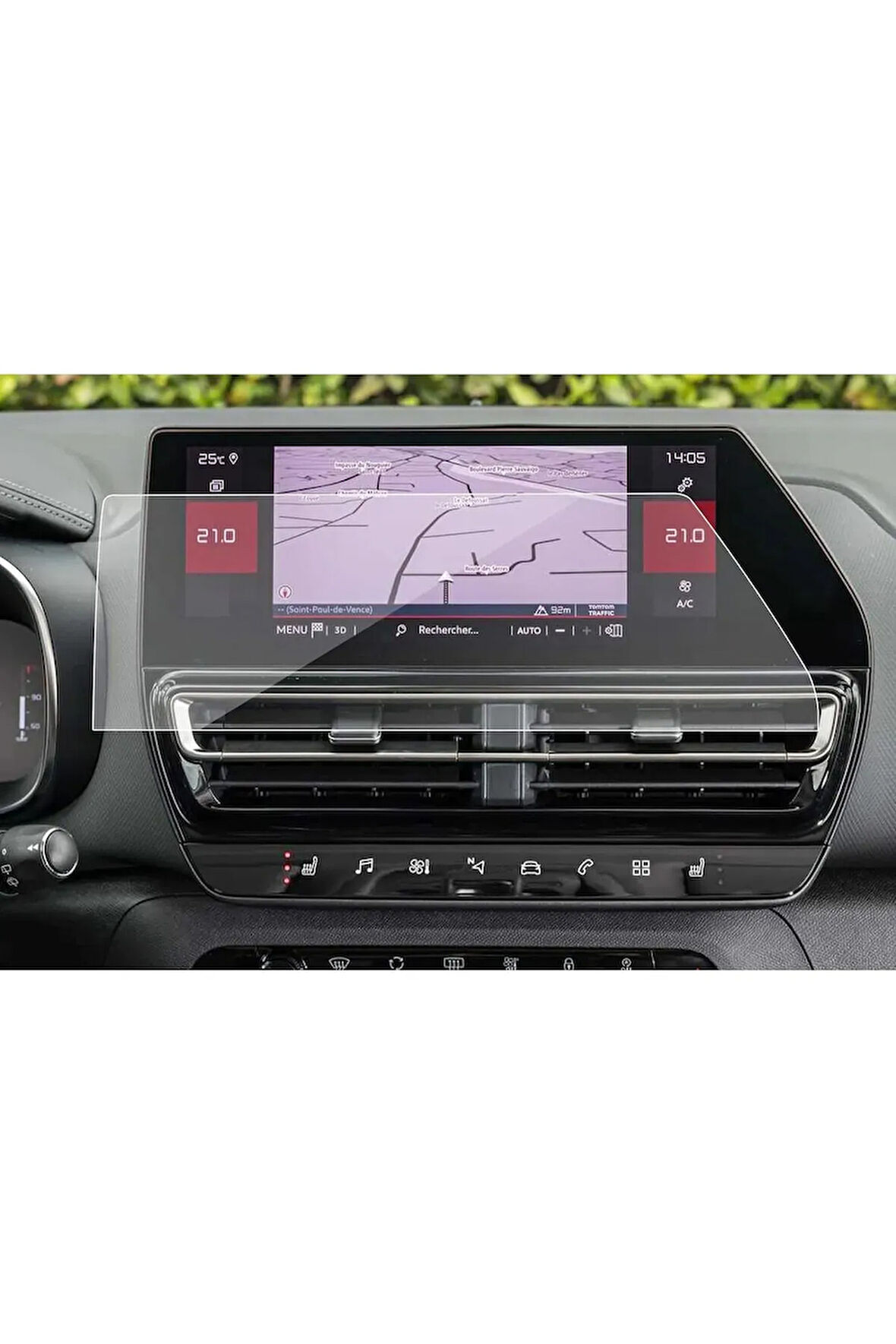 Citroen C5 Aircross 10'' Navigasyon Ekran Koruyucu Nano Makyajlı Kasa Nano Film