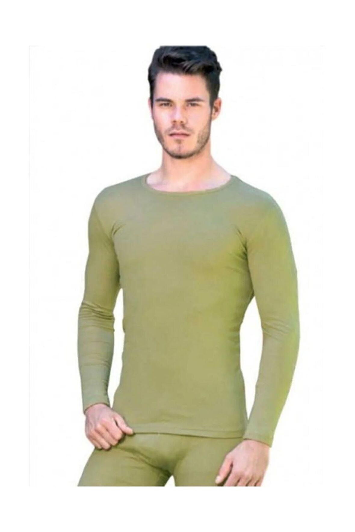 Erkek Haki Termal Üst Uzun Kollu Içlik Fanila Thermal (model No-0126)