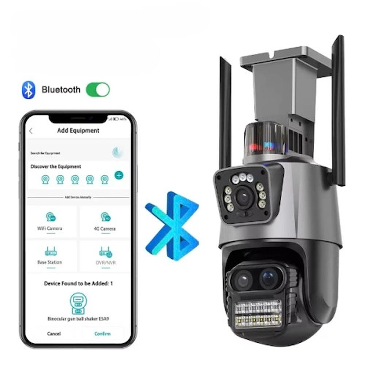 Dodes 3 Lens Wi-Fi Güvenlik Kamerası