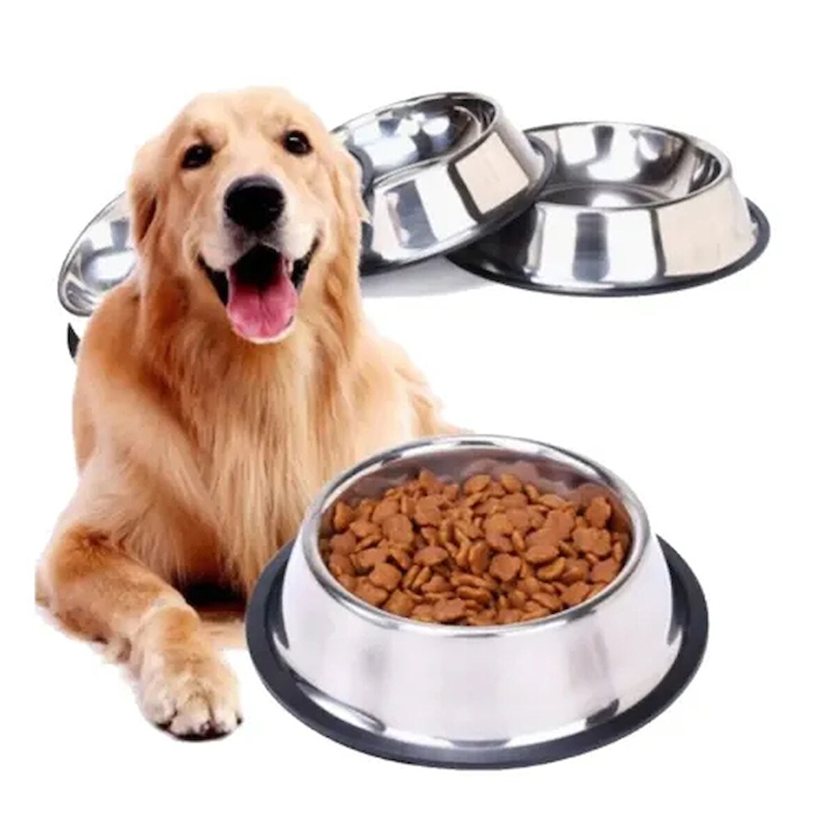 Dodes Paslanmaz Çelik Kedi/Köpek Mama Kabı